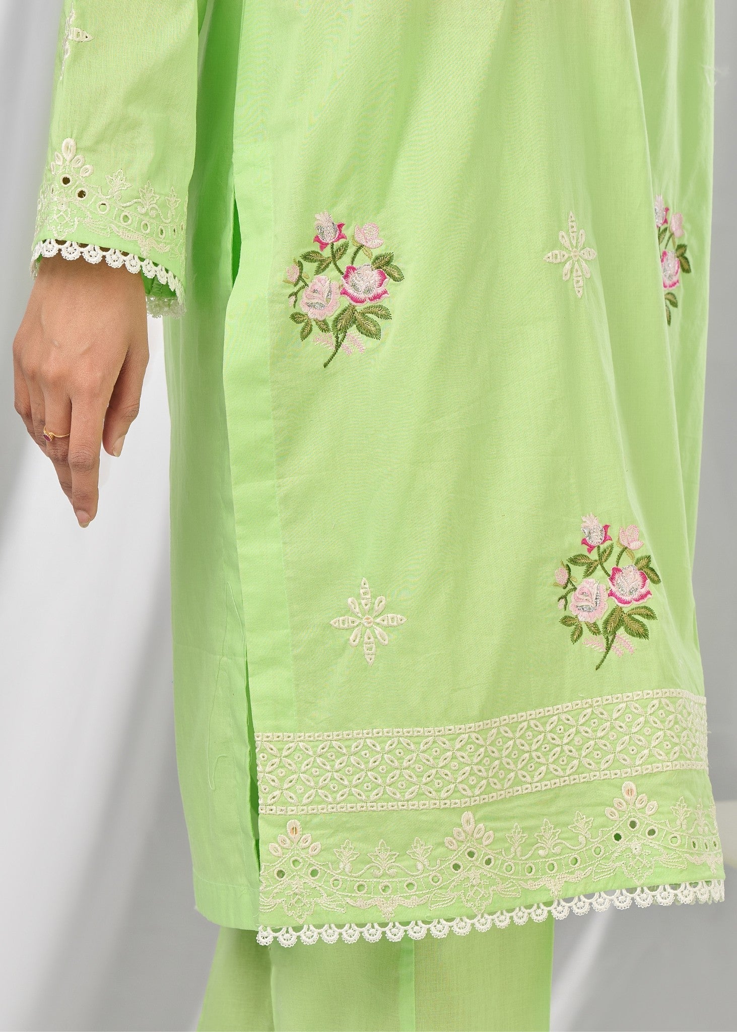 Musani Green Floral Women 2pcs