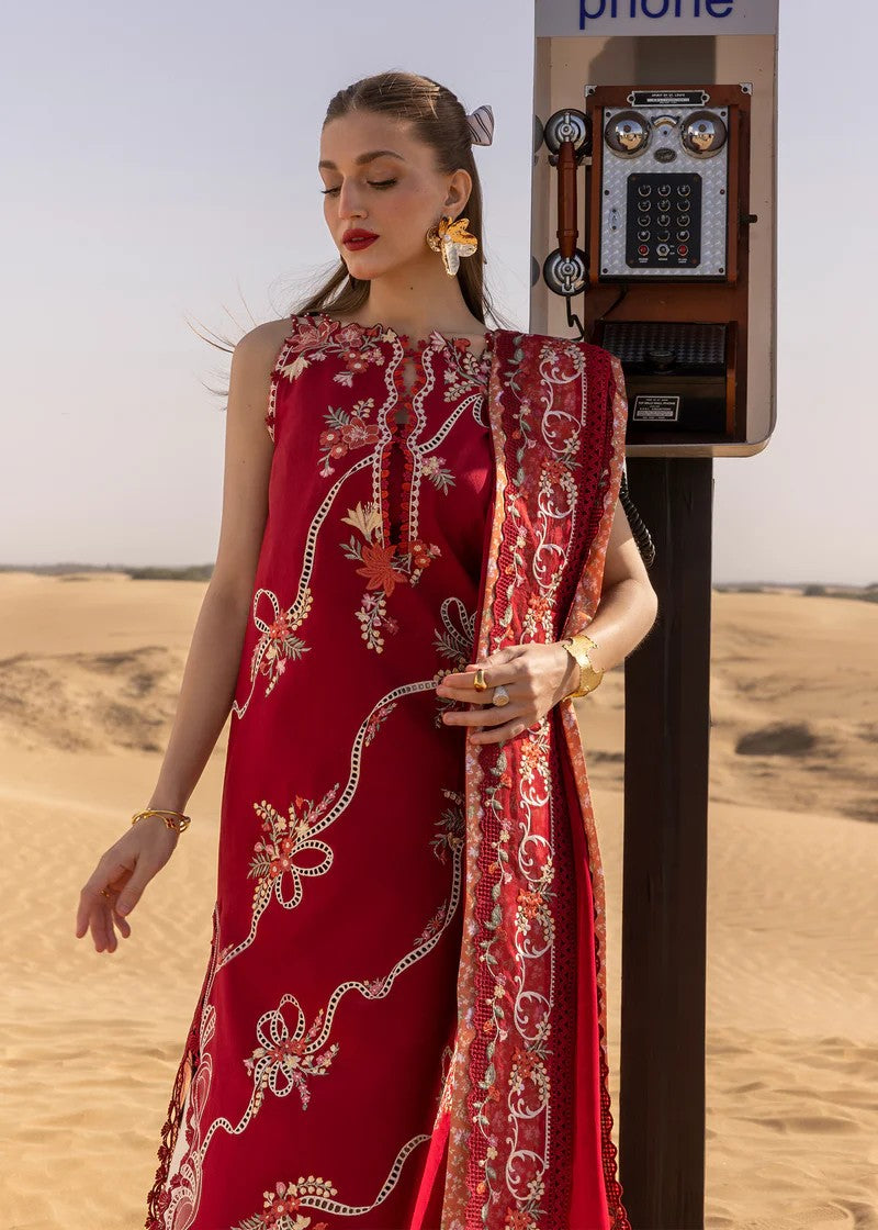 Crimson Twirls And Ties D8 B Women 3pcs