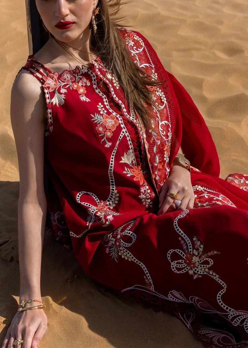 Crimson Twirls And Ties D8 B Women 3pcs