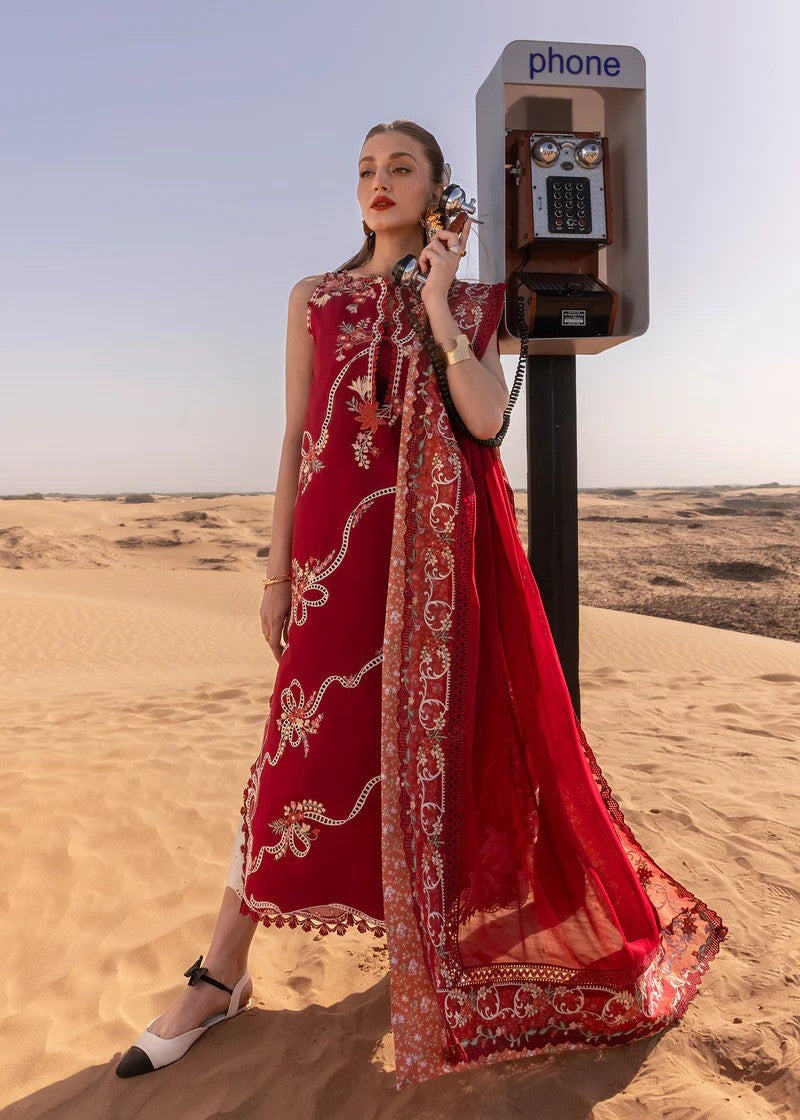 Crimson Twirls And Ties D8 B Women 3pcs