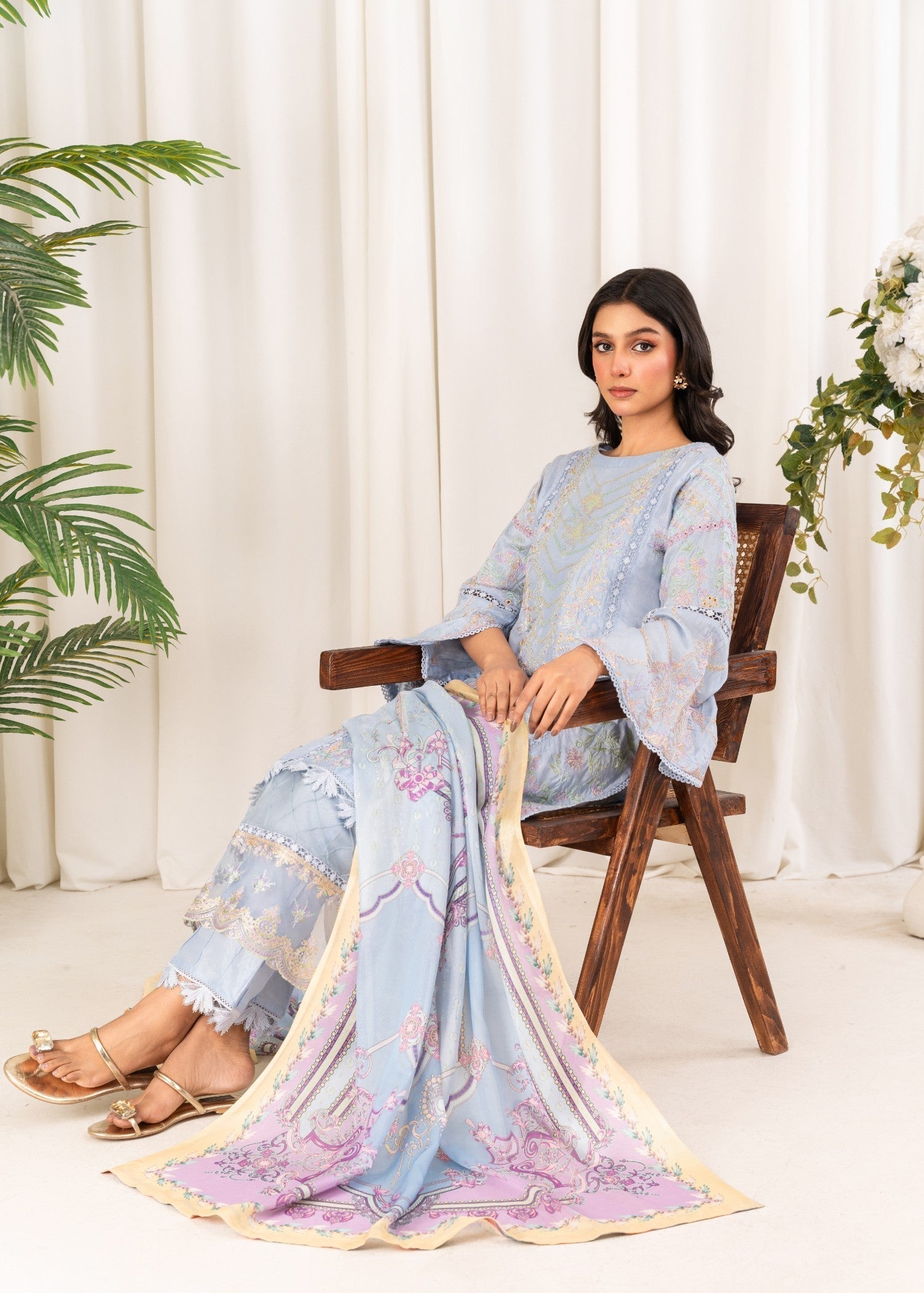 Sara Jahan HOORIYA BLUE Women 3pcs