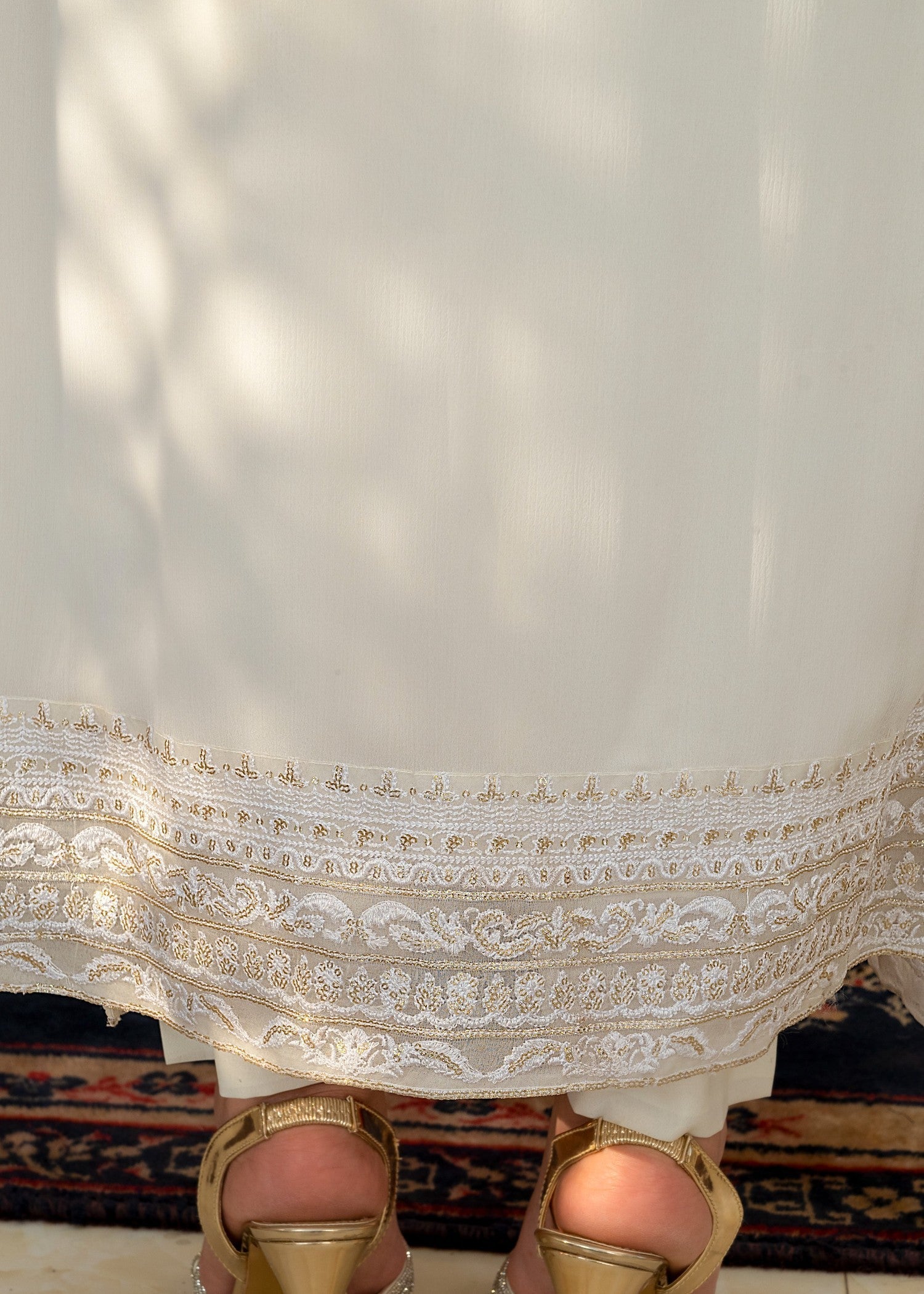 Alyssa White chiffon suit ALL202 Women 3pcs