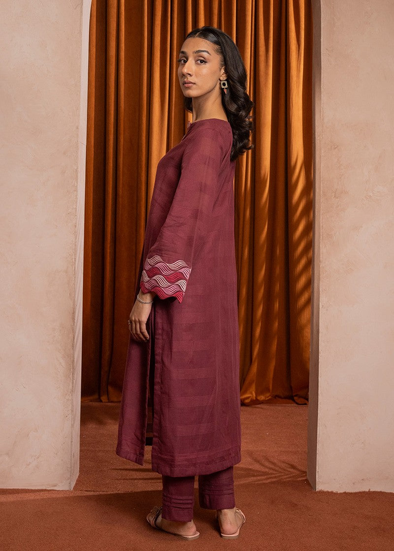 Kross Kulture Embroidered Self Textured Shirt KE 01442 S Women 1pcs