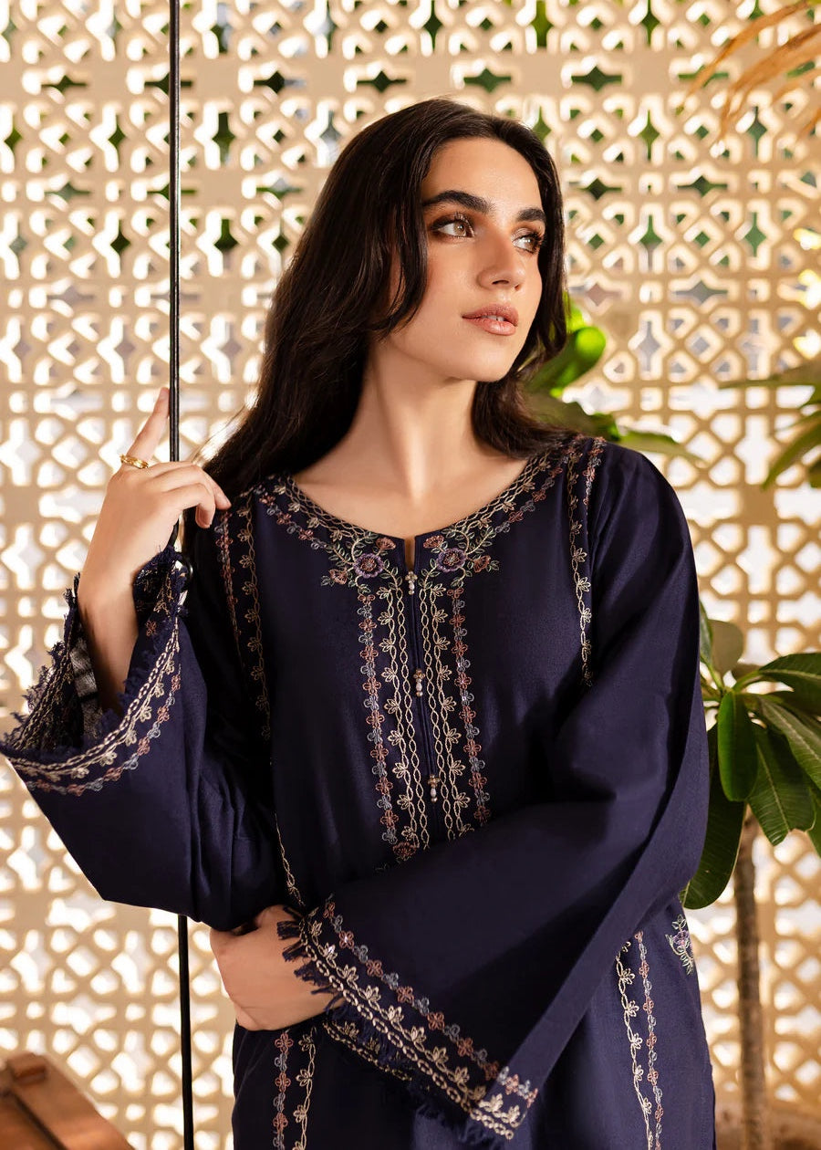 The Turkish Wear Blue Bell Kurta Set Women 2pcs