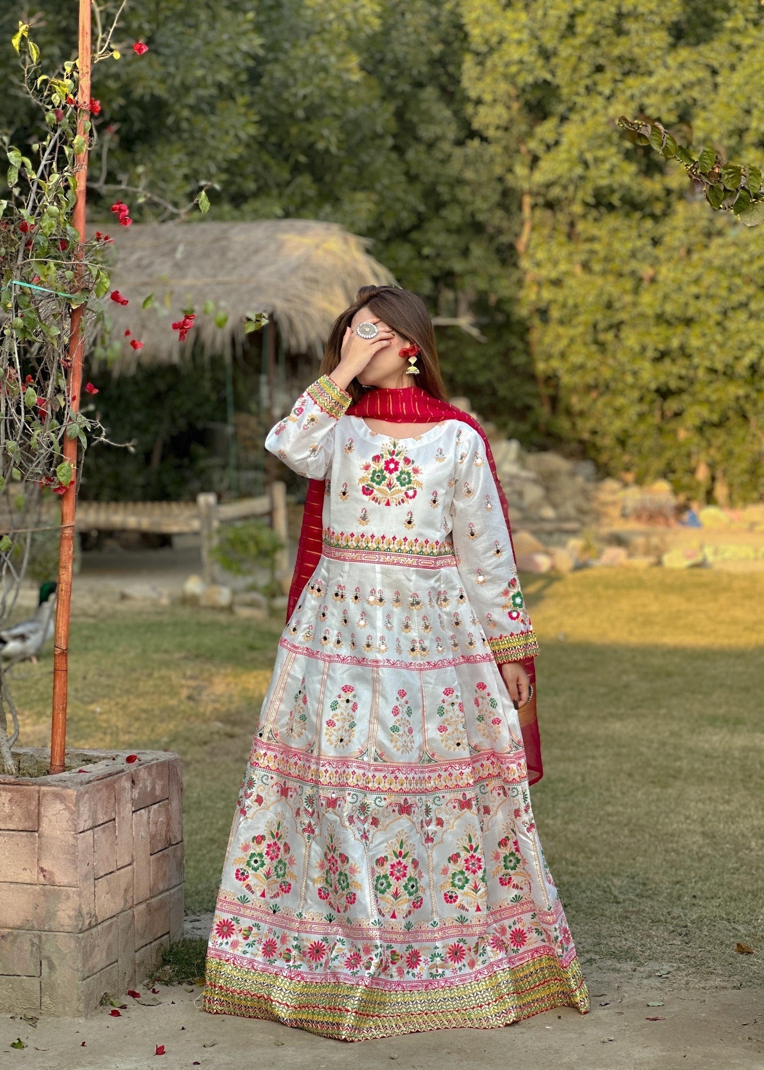 1 Virsapret new white mahpara Women 3pcs