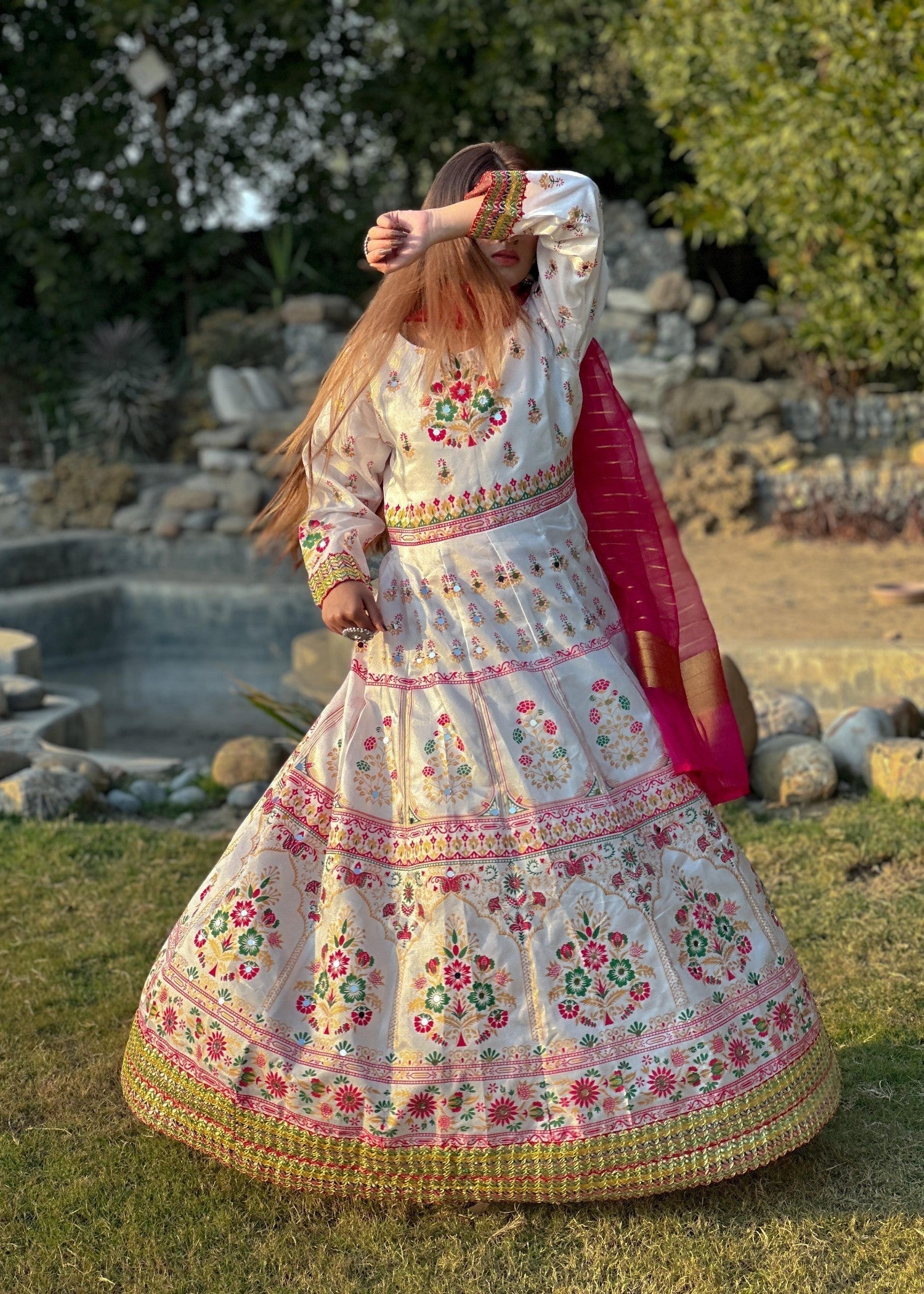 1 Virsapret new white mahpara Women 3pcs