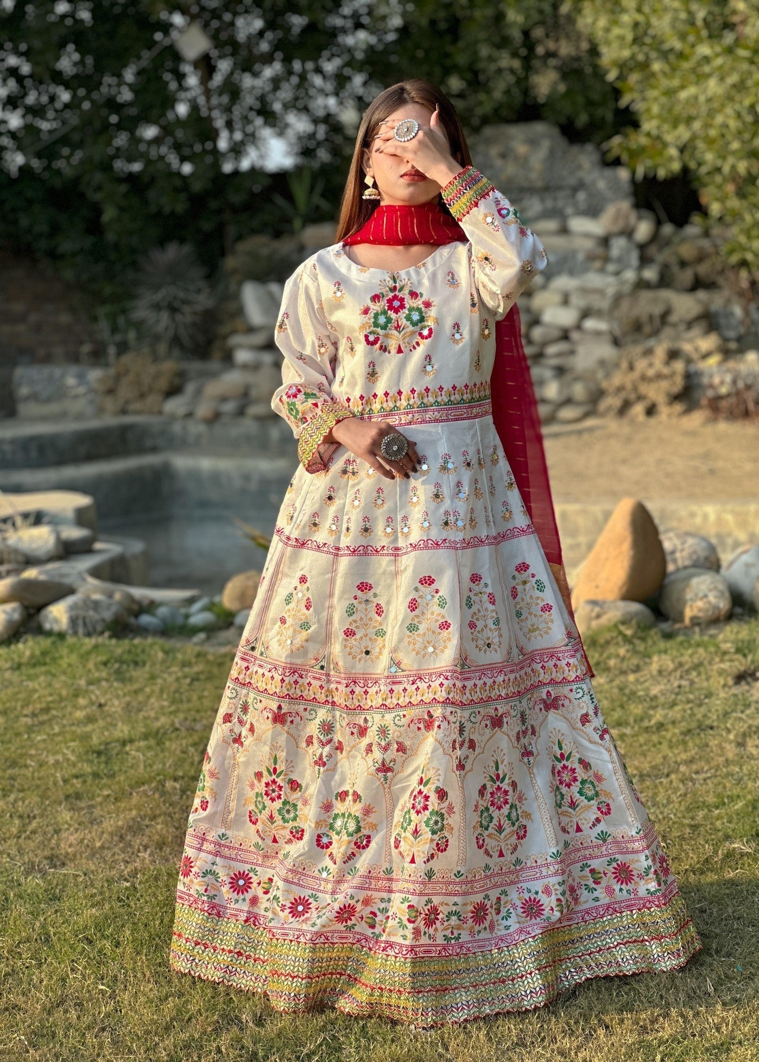 1 Virsapret new white mahpara Women 3pcs