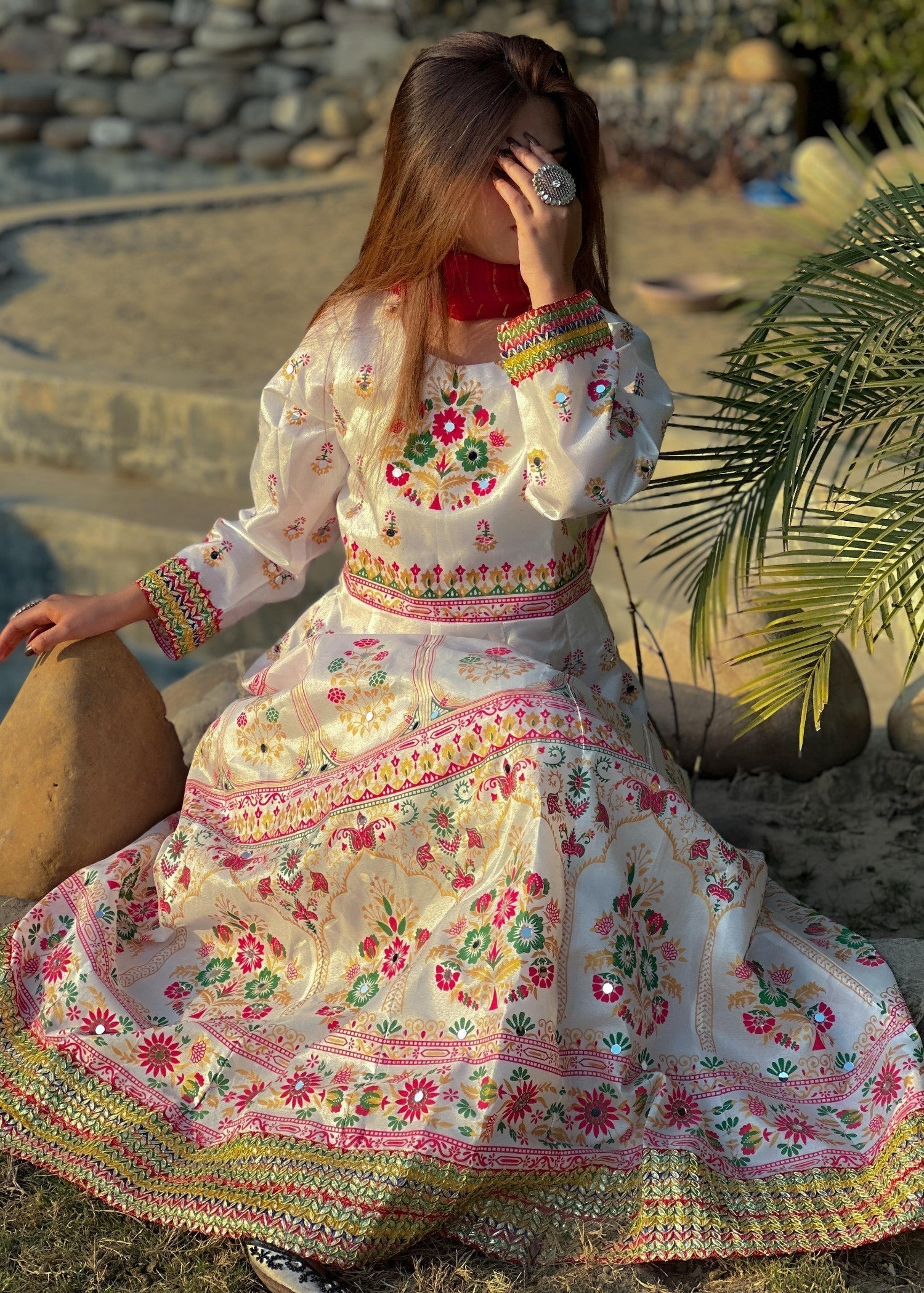 1 Virsapret new white mahpara Women 3pcs