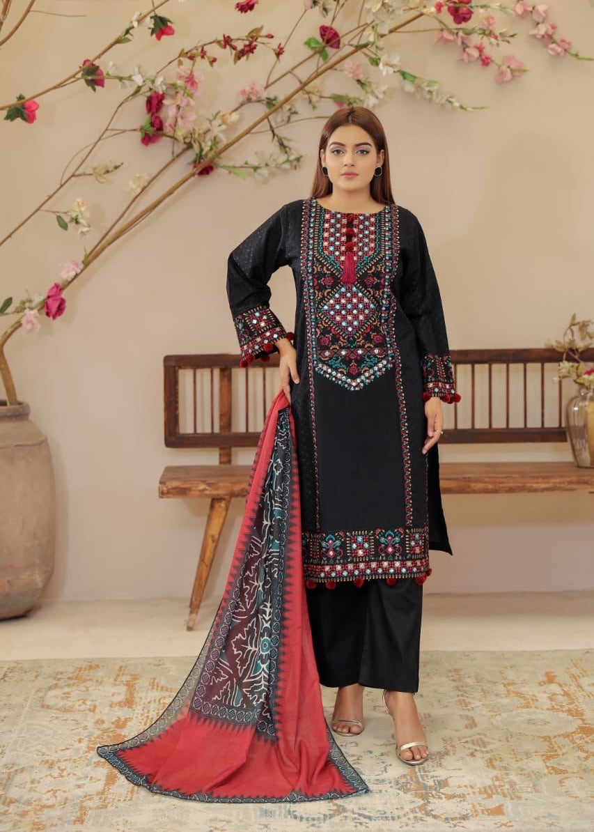 Suits By Sadia Lawn emb Women 3pcs
