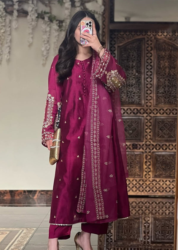 Suits By Sadia Cotton pishwas falsa Women 3pcs