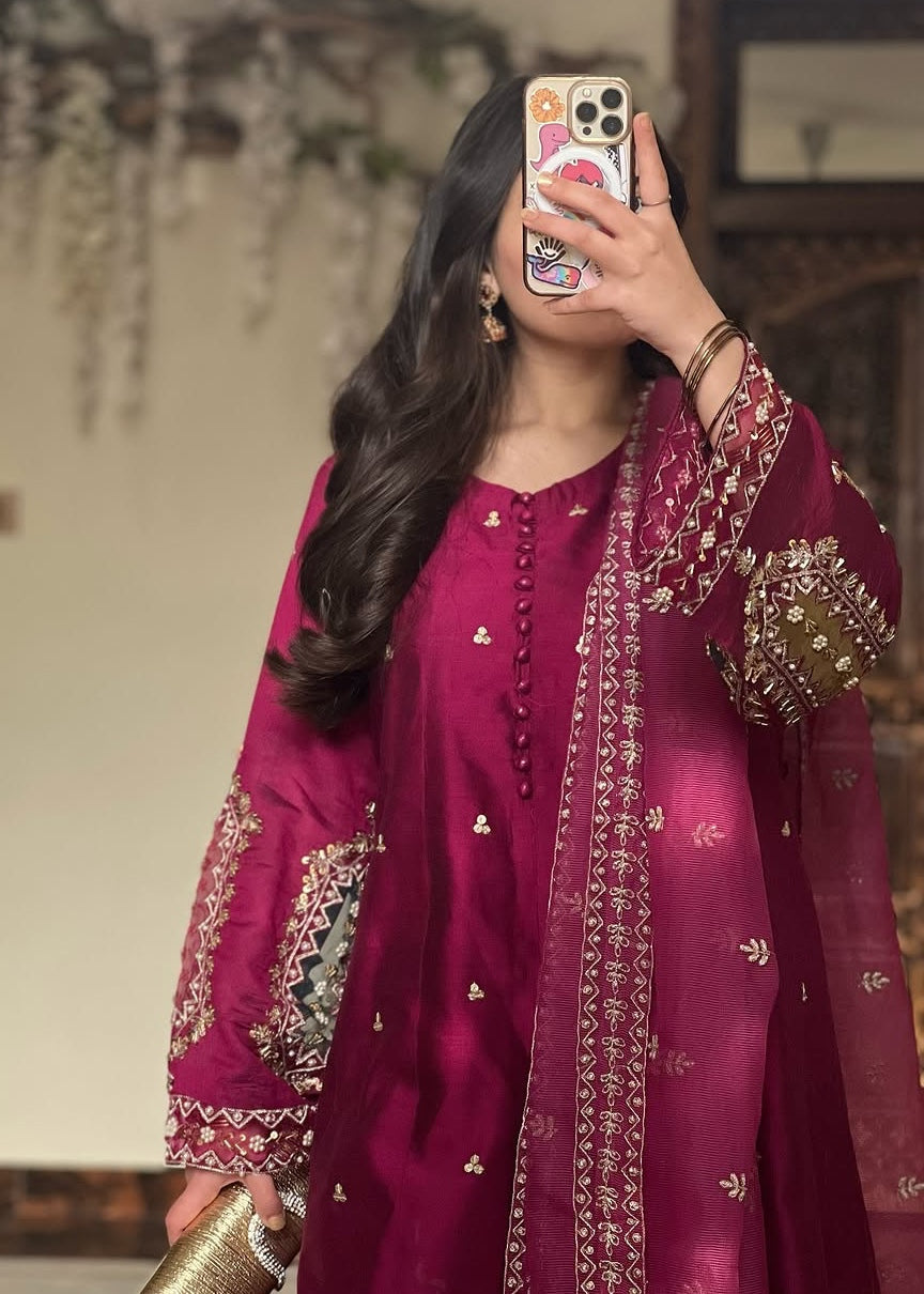 Suits By Sadia Cotton pishwas falsa Women 3pcs