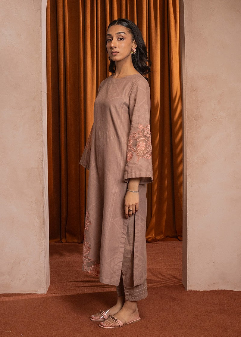 Kross Kulture Embroidered Self Textured Shirt KE 01445 S Women 1pcs