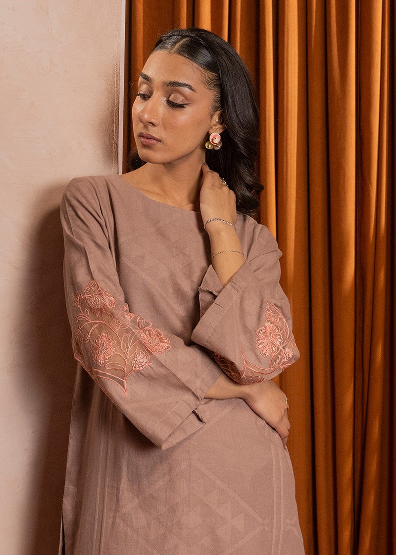 Kross Kulture Embroidered Self Textured Shirt KE 01445 S Women 1pcs