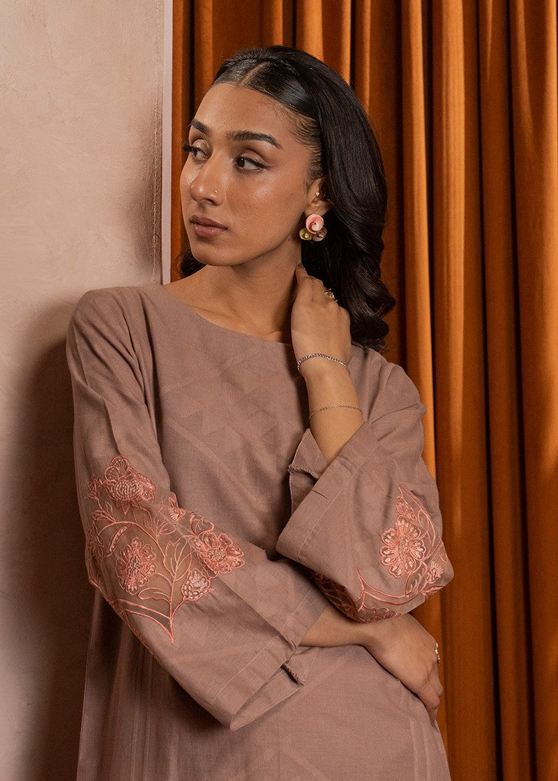 Kross Kulture Embroidered Self Textured Shirt KE 01445 S Women 1pcs