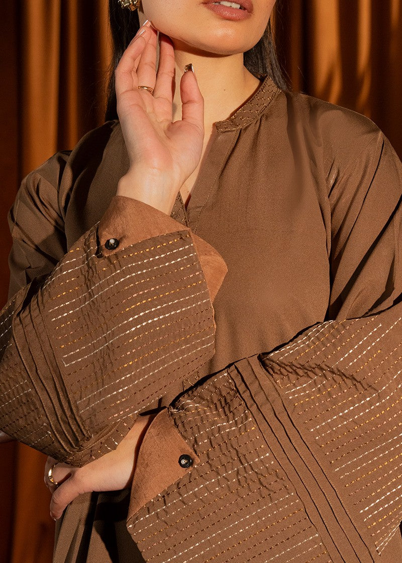 Kross Kulture Embroidered Crepe Solid Suit KE 01448 ST Women 2pcs