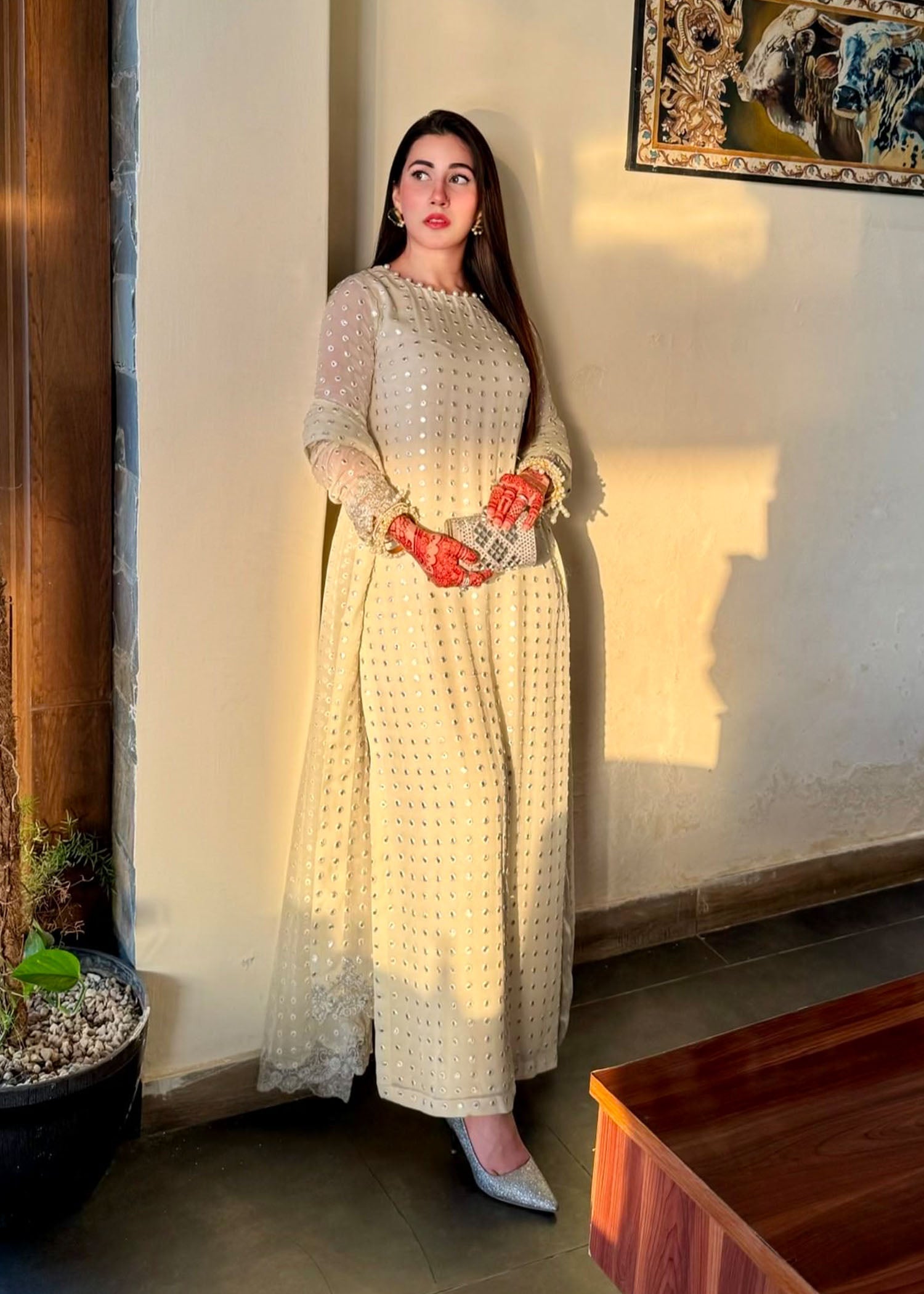 Rang-e-Haya Salina (Cream) Women 4pcs