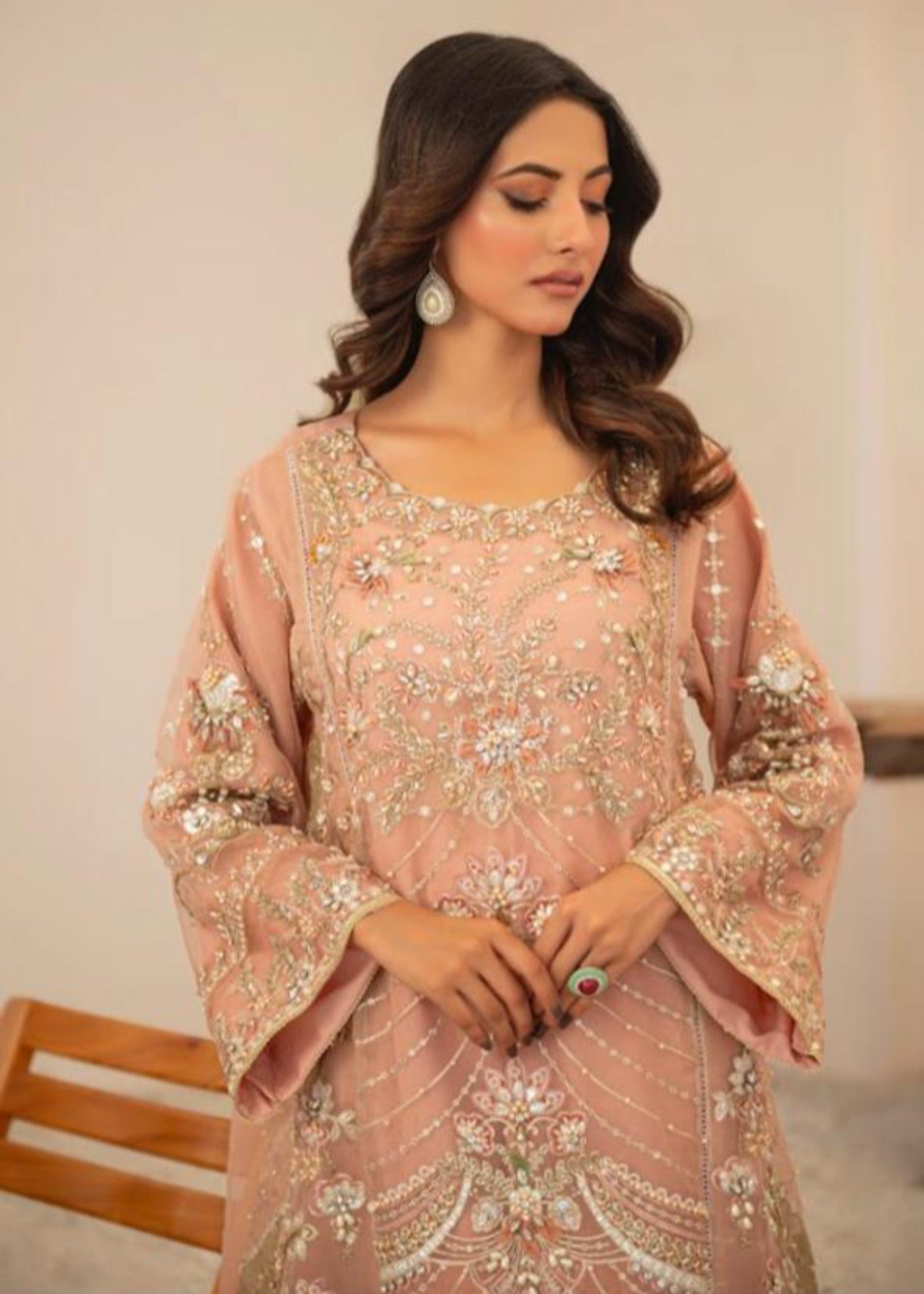 Sania Khan Studio Roshan Gul Stitched Fancy Women 3pcs