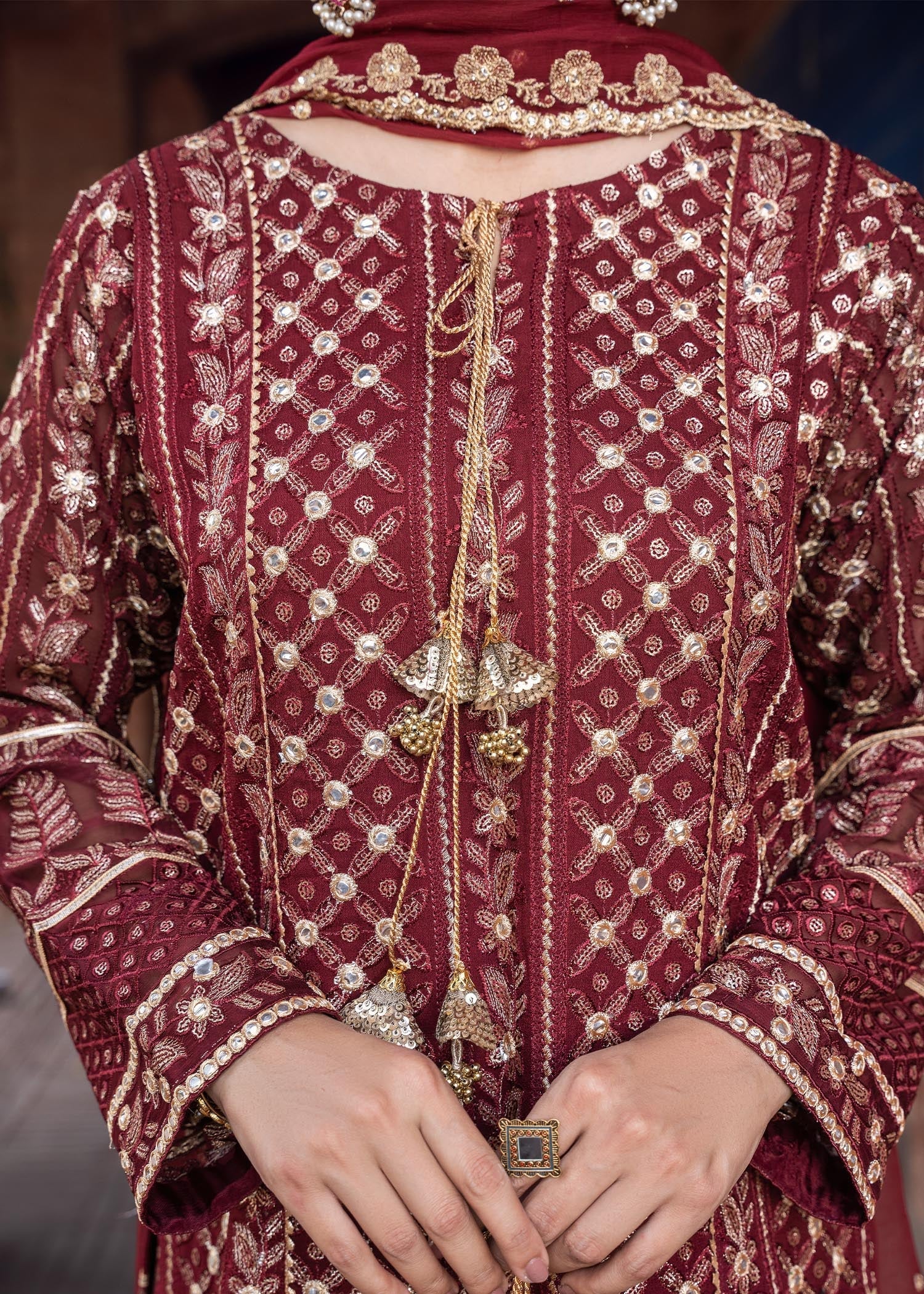 Misl Seriyah Maroon Women 3pcs