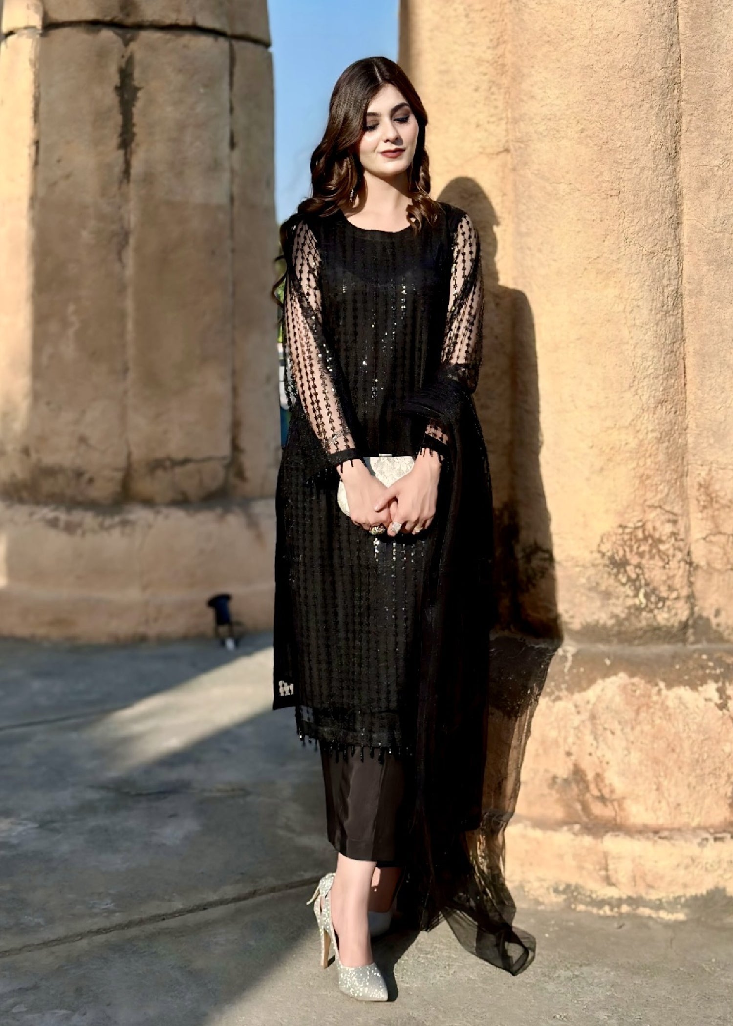 Laal Clothing LA 048 Black Women 3pcs