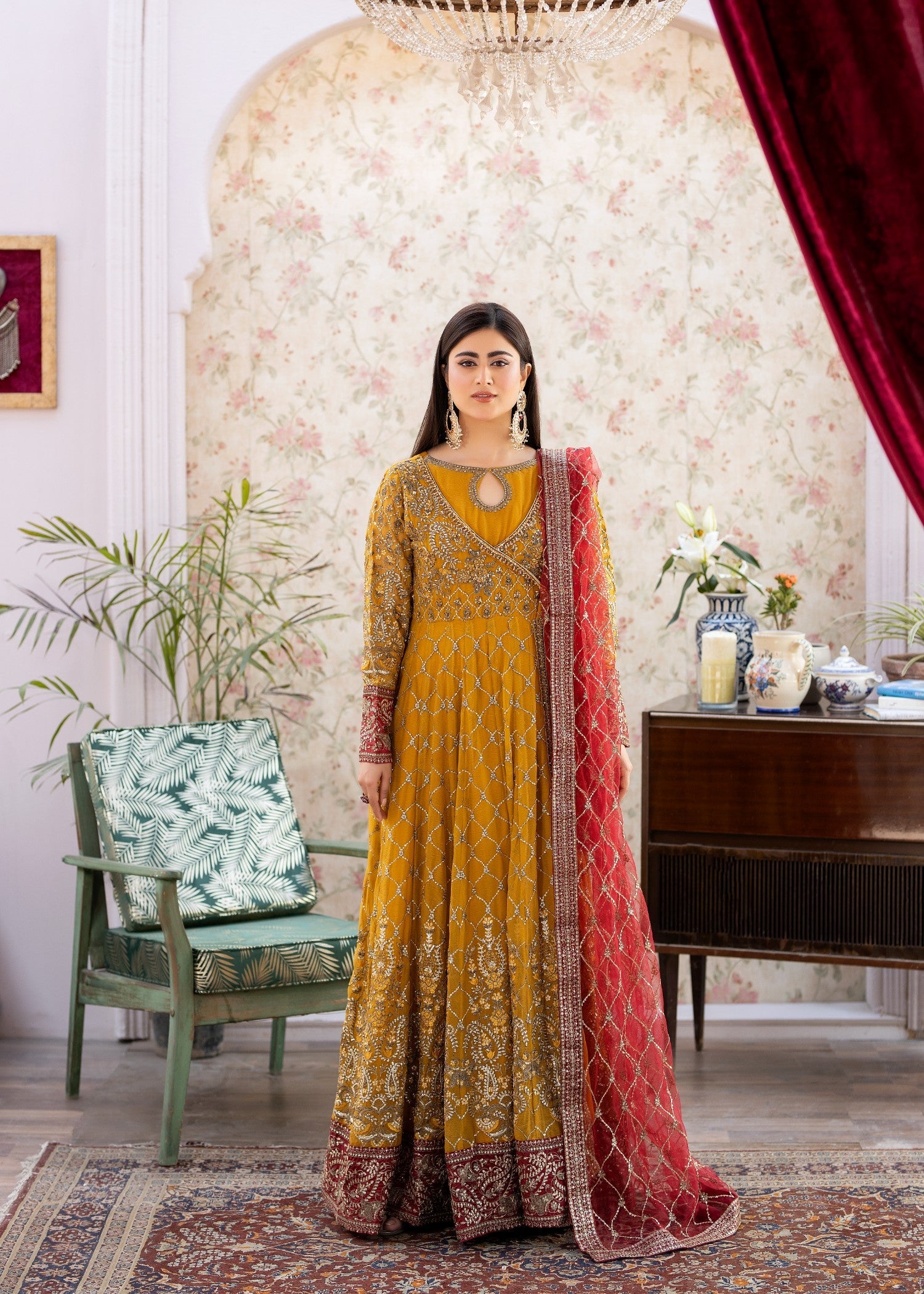 Shahjahan - Feel Royal Sj 24012 Mustard Women 3pcs