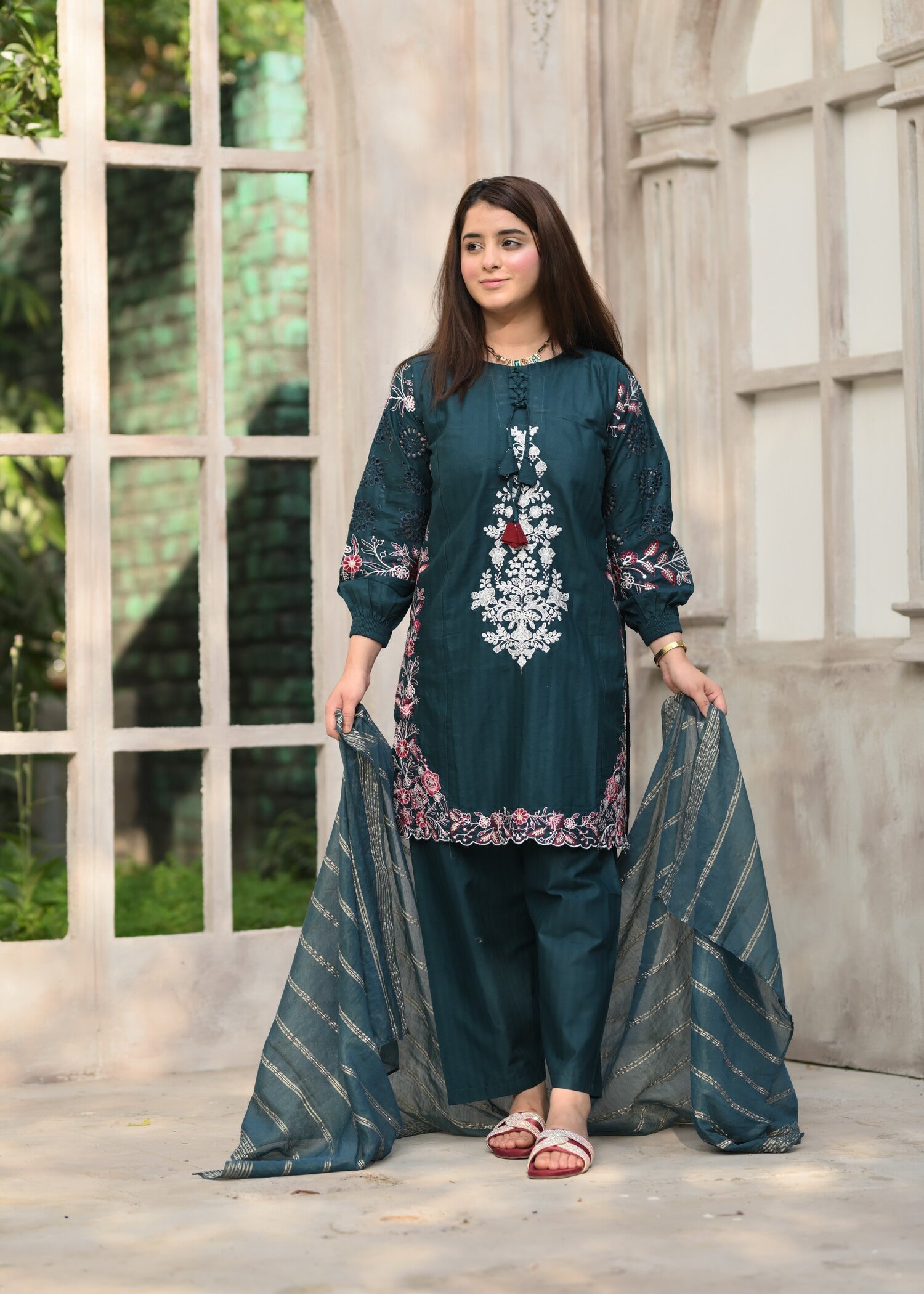 Four Season Boutique SUNSHINE COTTON SEA GREEN Women 3pcs