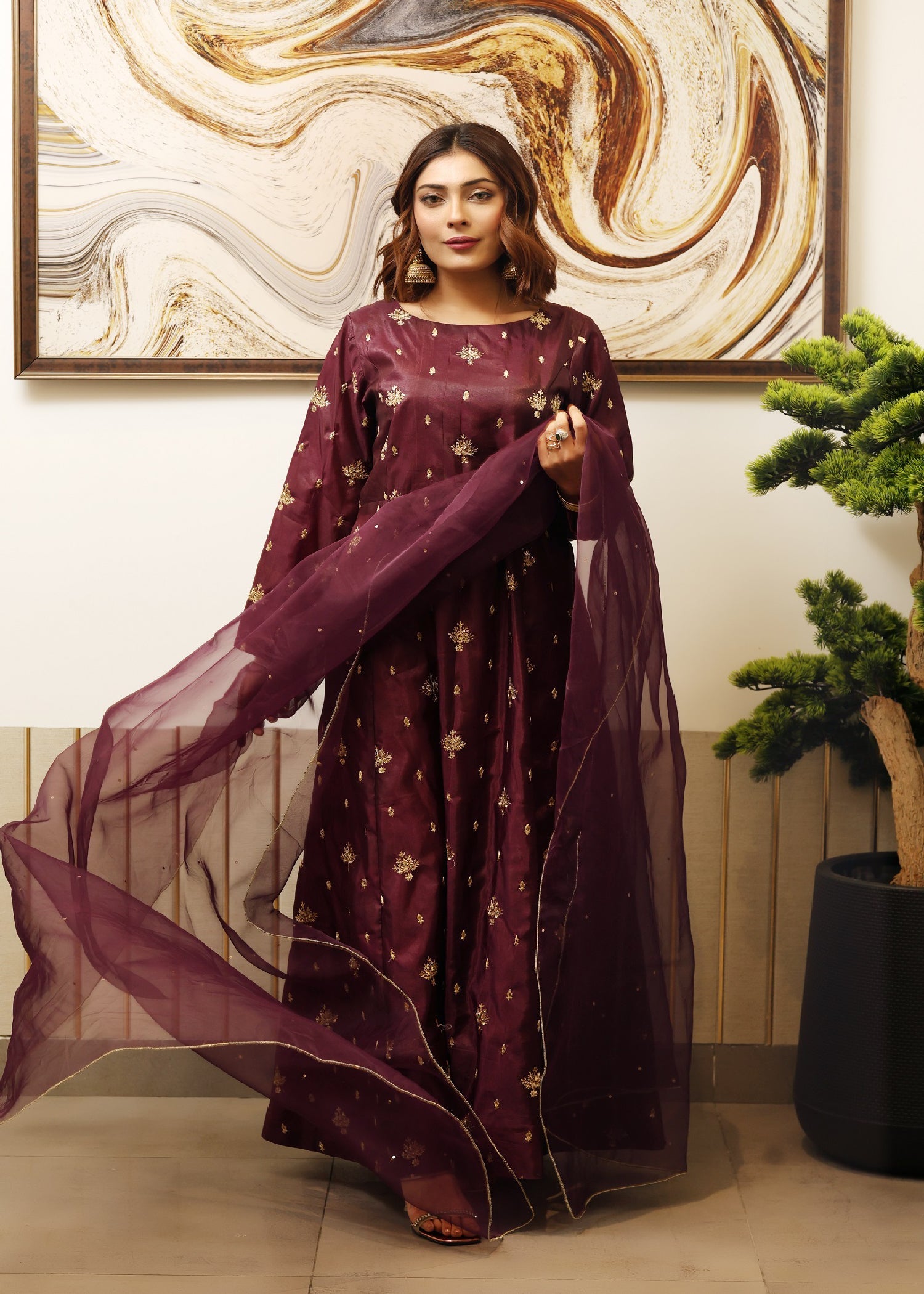 Emeralds SCARLET WINE Women 2pcs