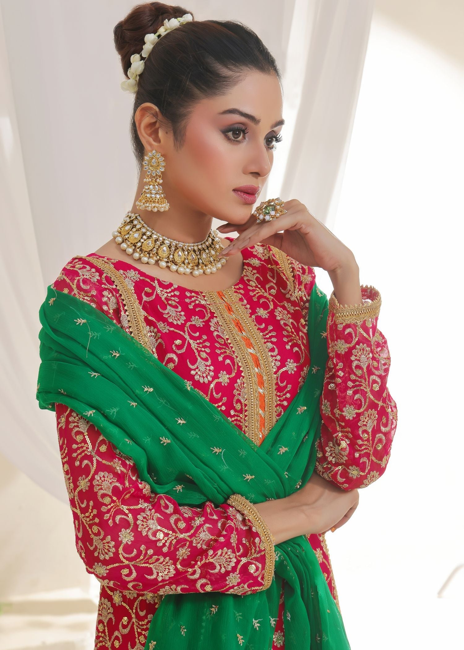 Ayesha Closet Preshy Gul Pink Desire Women 3pcs