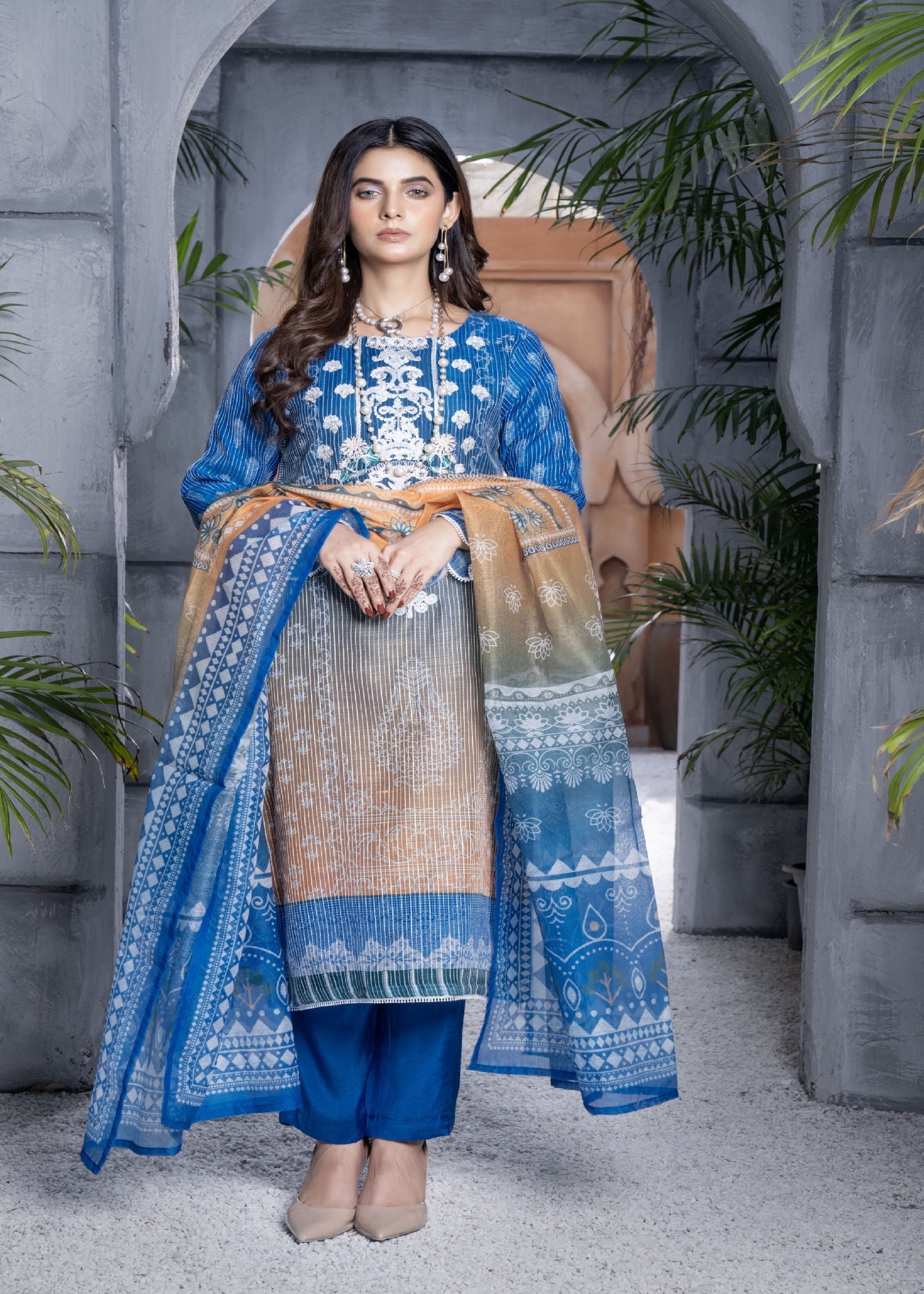 Tamanna E Libas ICE BLUE Women 3pcs