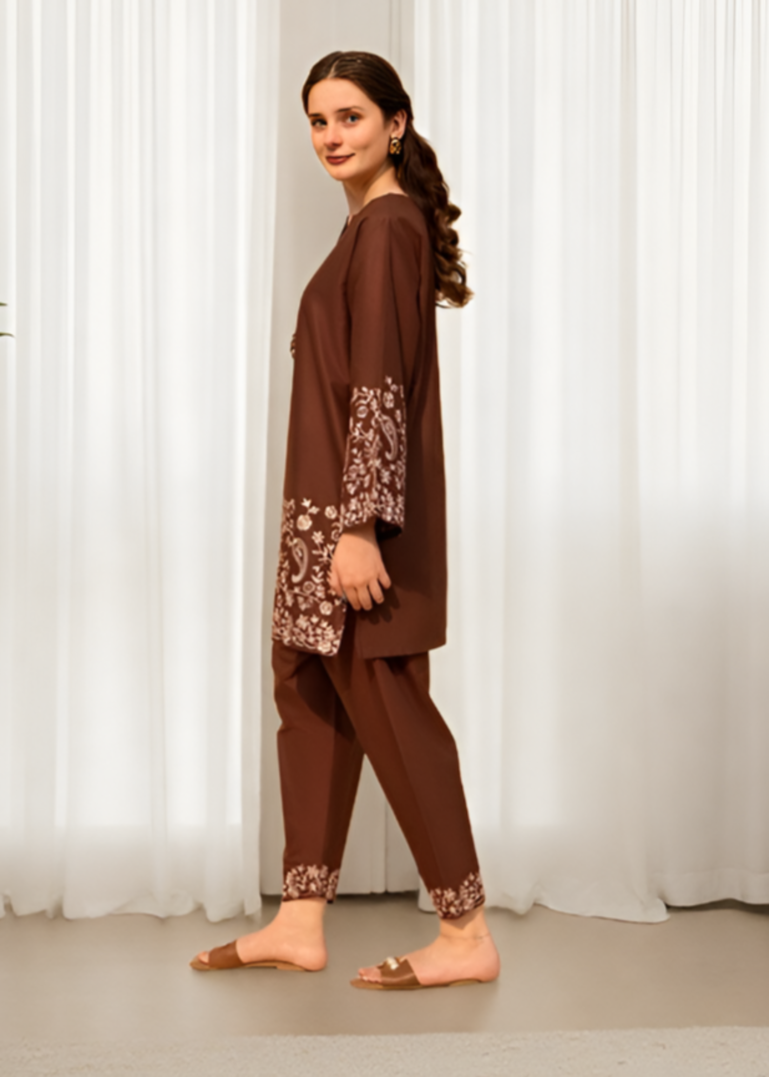 Tawakal Closet Brown Women 2pcs