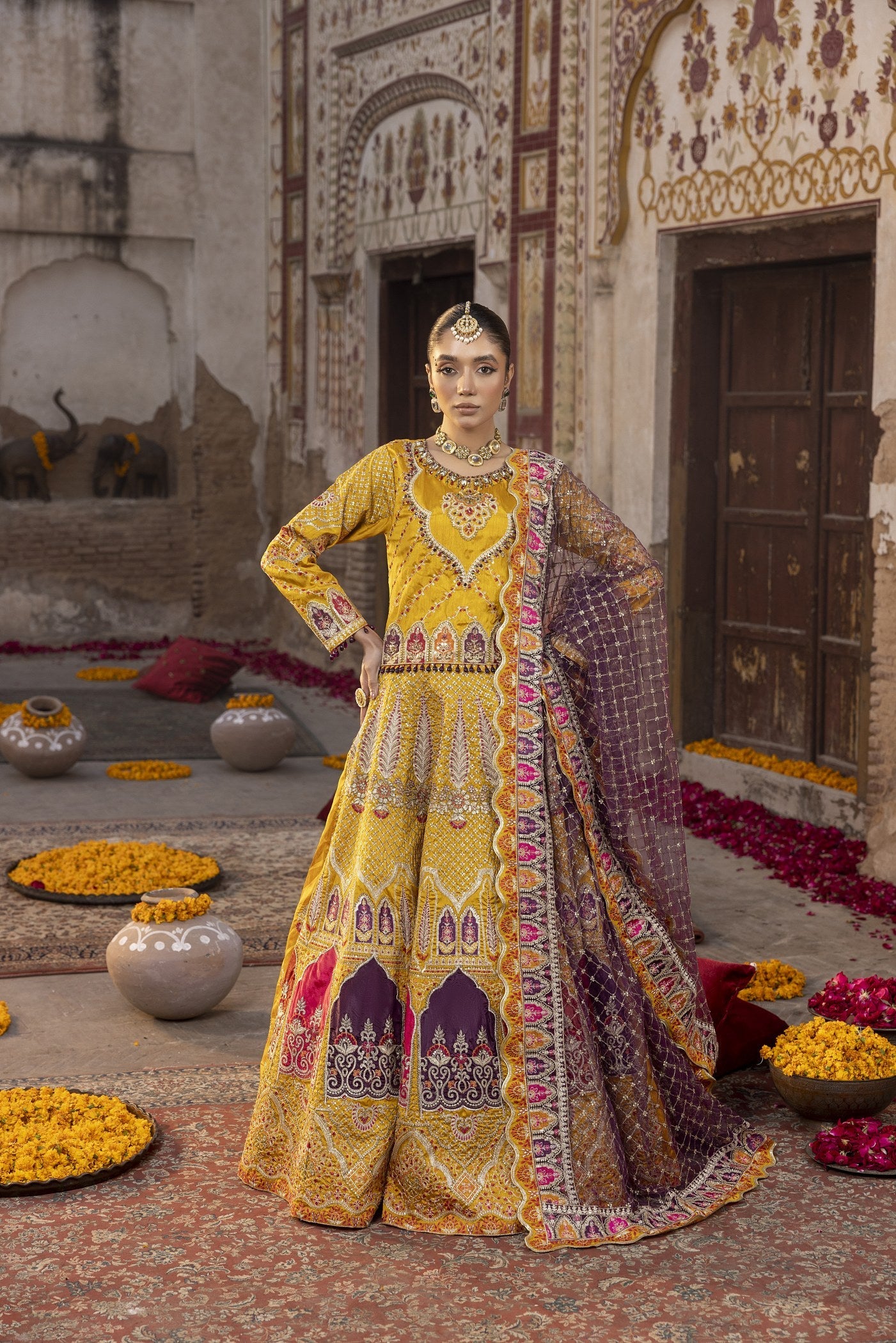 Shahjahan - Feel Royal SJ 23032 YELLOW Women 3pcs