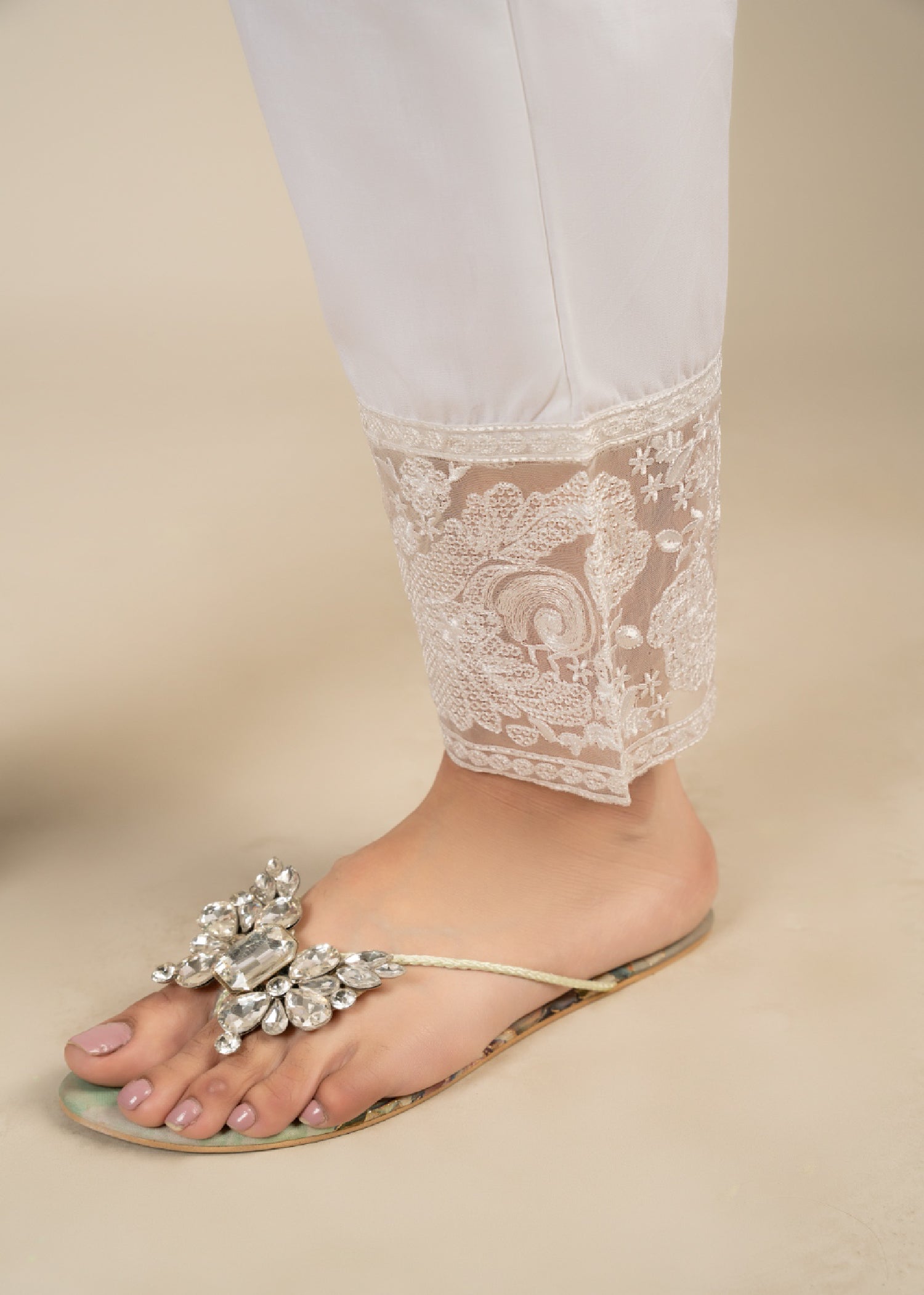 Punkh Trouser CT 62 White Women 1pcs