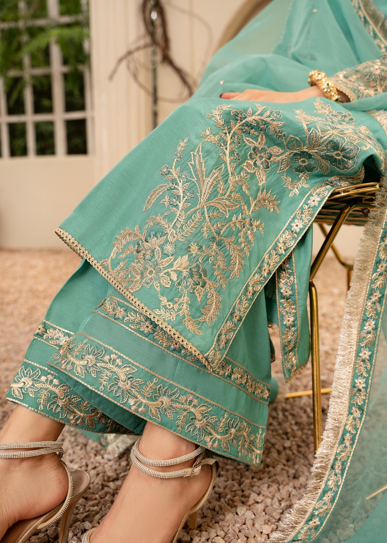 Rang-e-Haya Raeha (turquoise) Women 3pcs