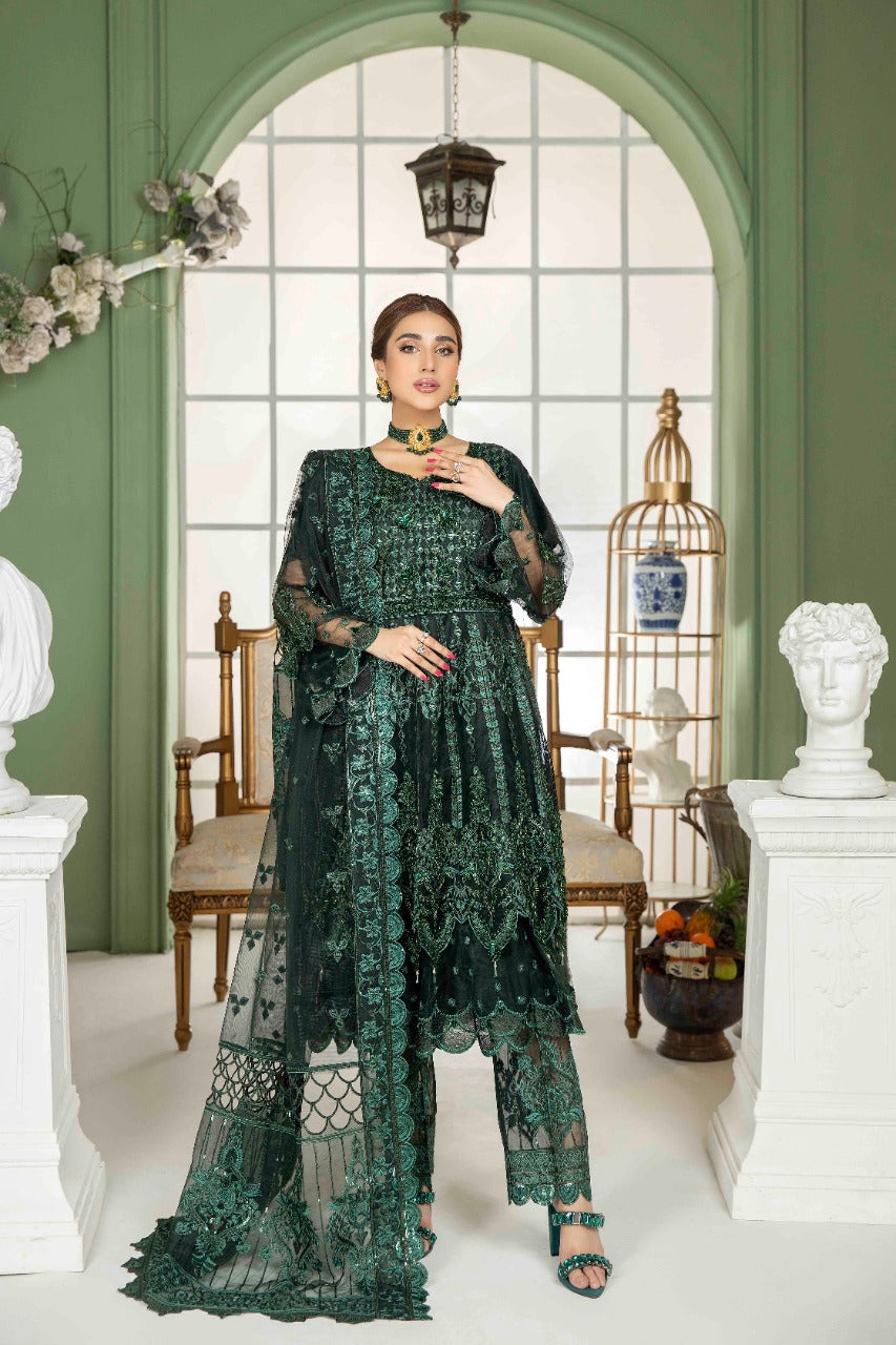 Zarqun 2222b green Women 3pcs