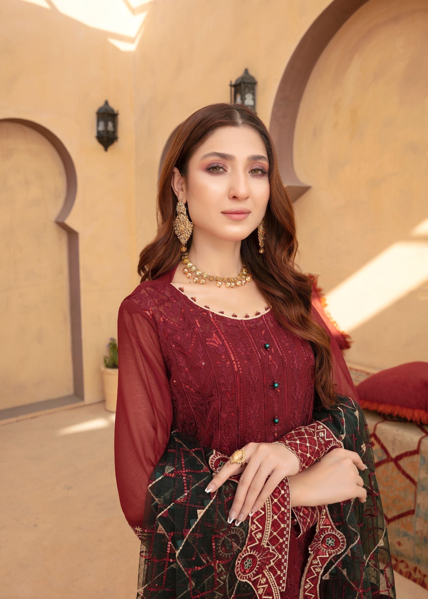 Mah-e-Rooh JJ 5105 GULAAB Women 4pcs