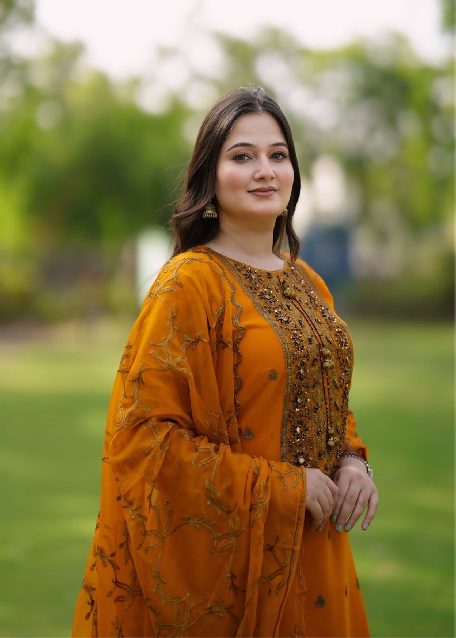 Four Season Boutique ZAMDA CHIFFON MUSTARD Women 3pcs