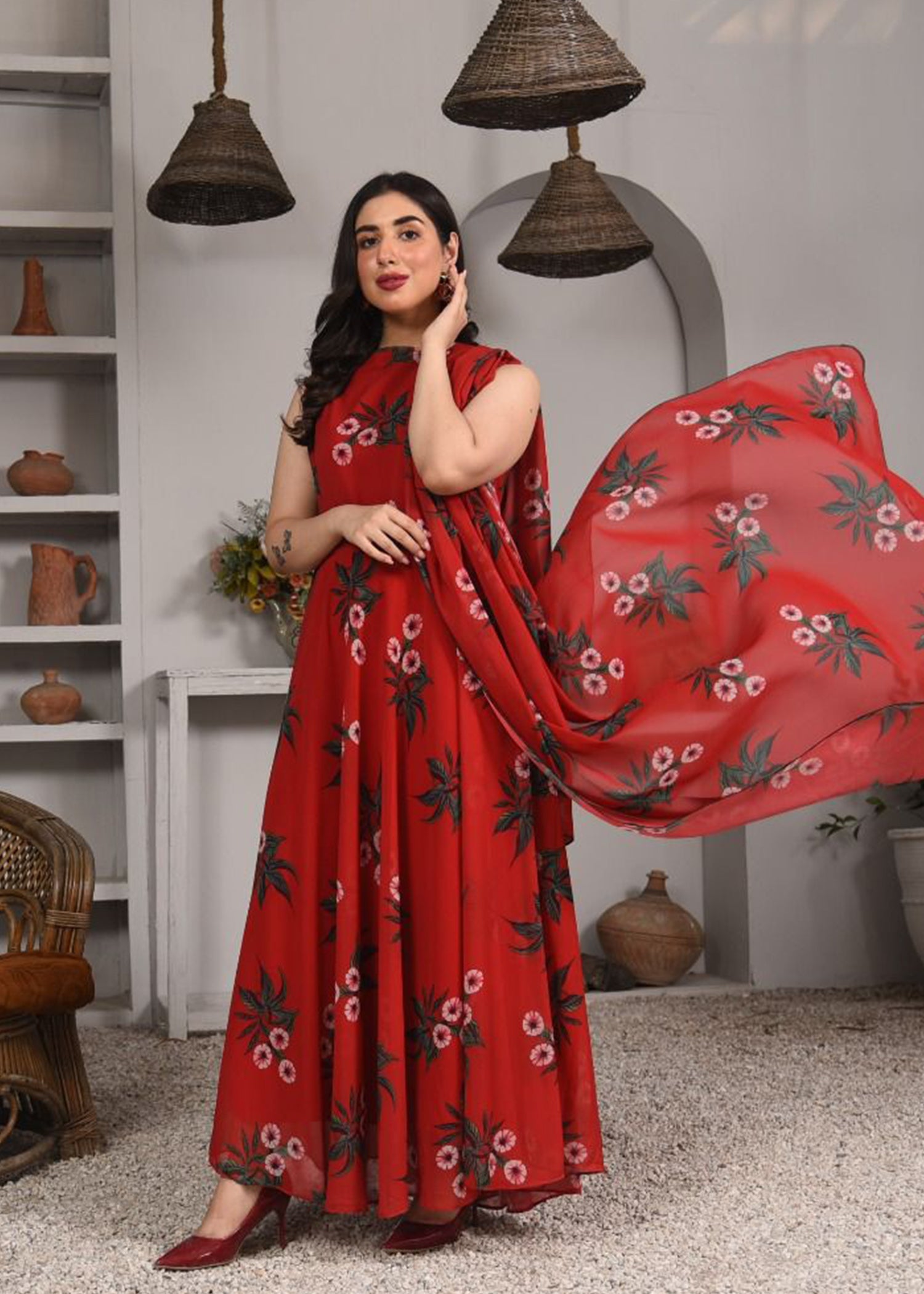 Nazmina Red eye Women 2pcs