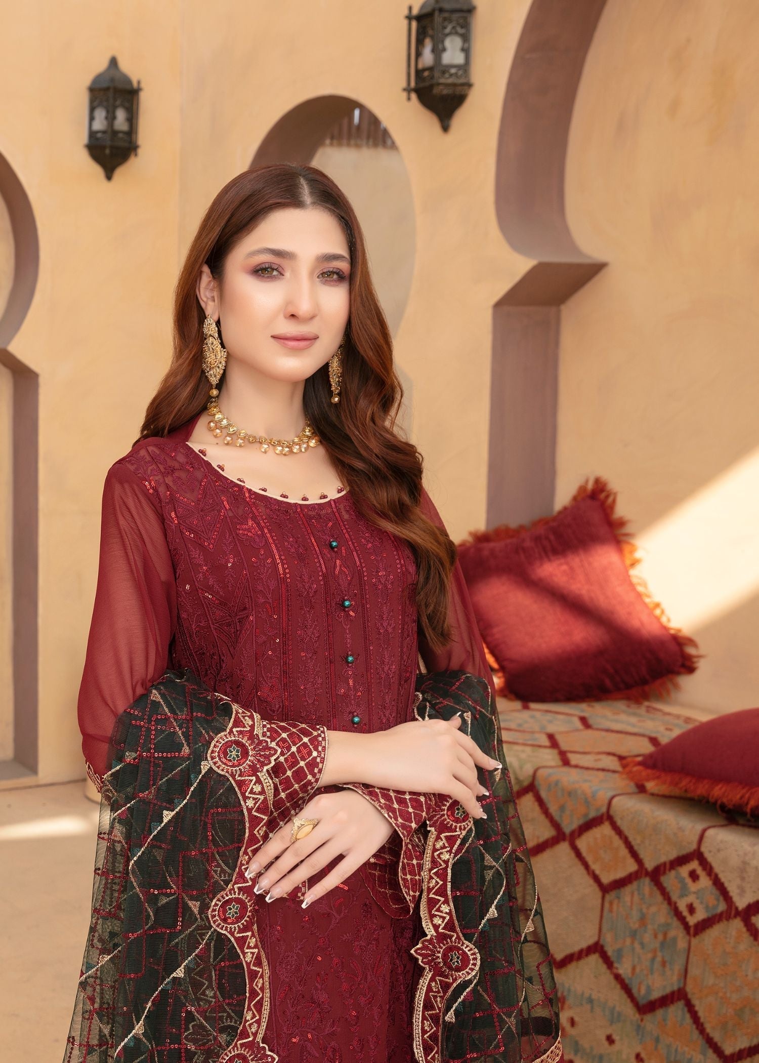 Mah-e-Rooh JJ 5105 GULAAB Women 4pcs