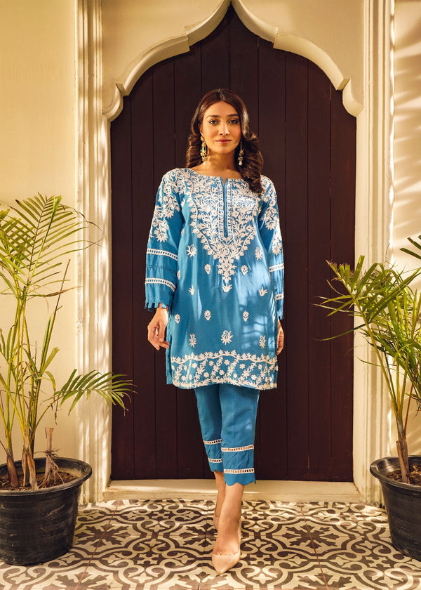 Khatepoesh Monaco Blue Women 2pcs