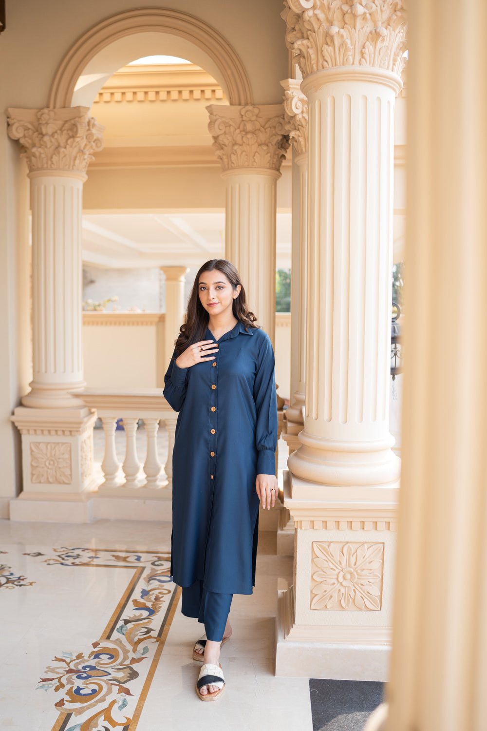 Aisling By Nirmal Denim Blue Women 2pcs