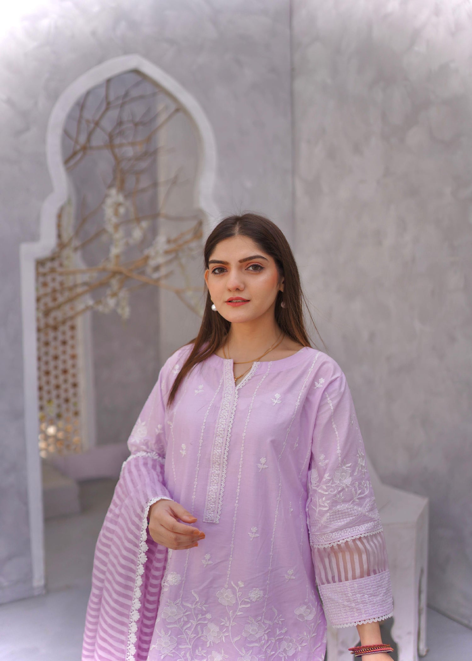 Mishkaat Clothing Paro Lilac Women 3pcs