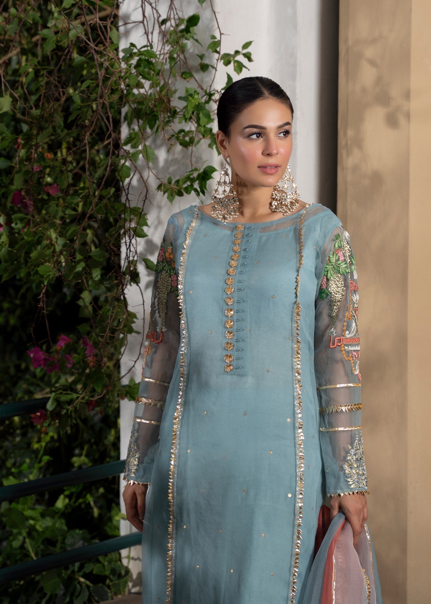 Hem Lotus Outfit Ice blue Women 4pcs