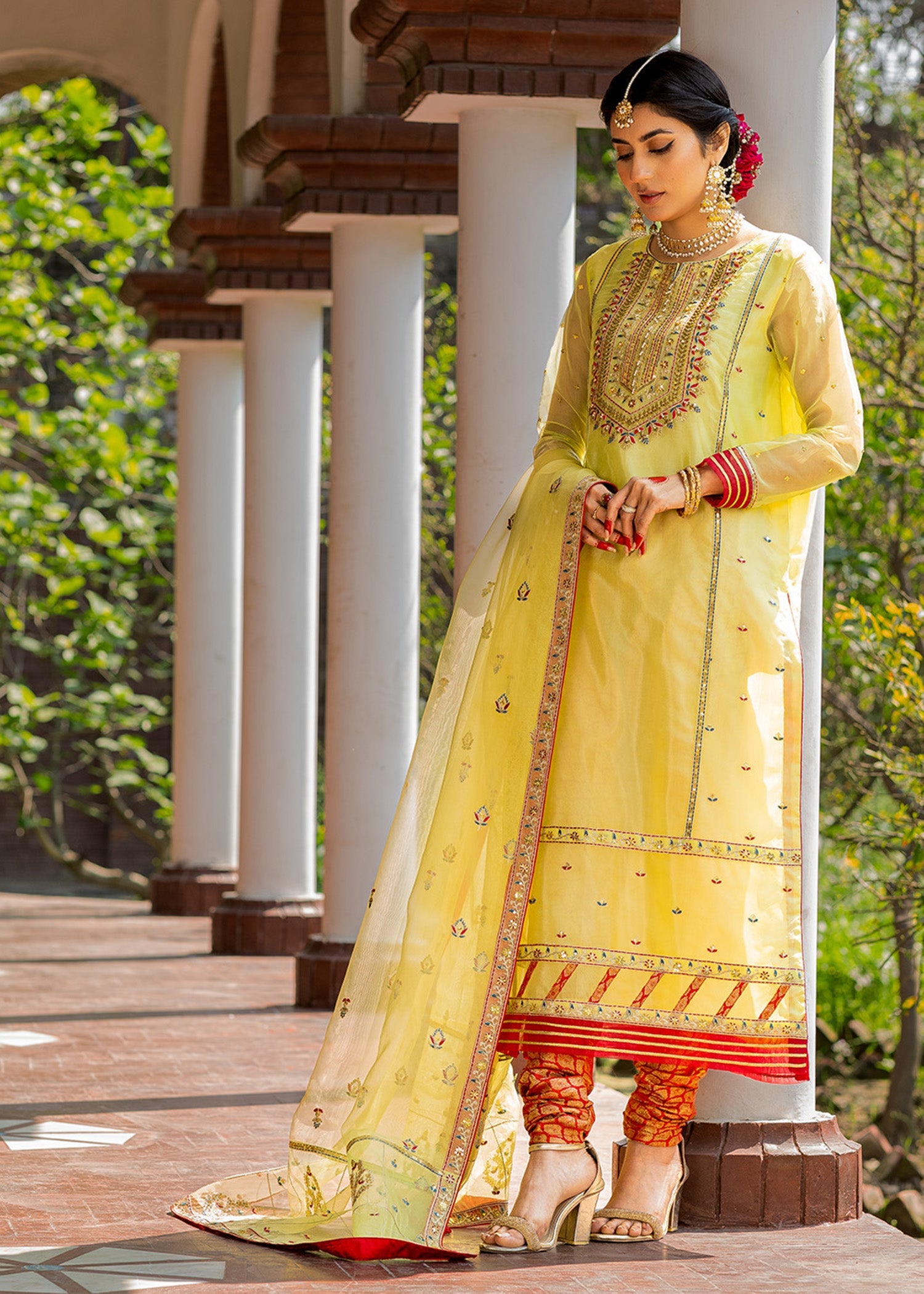 Eraj Hussain Adaa Yellow Women 4pcs