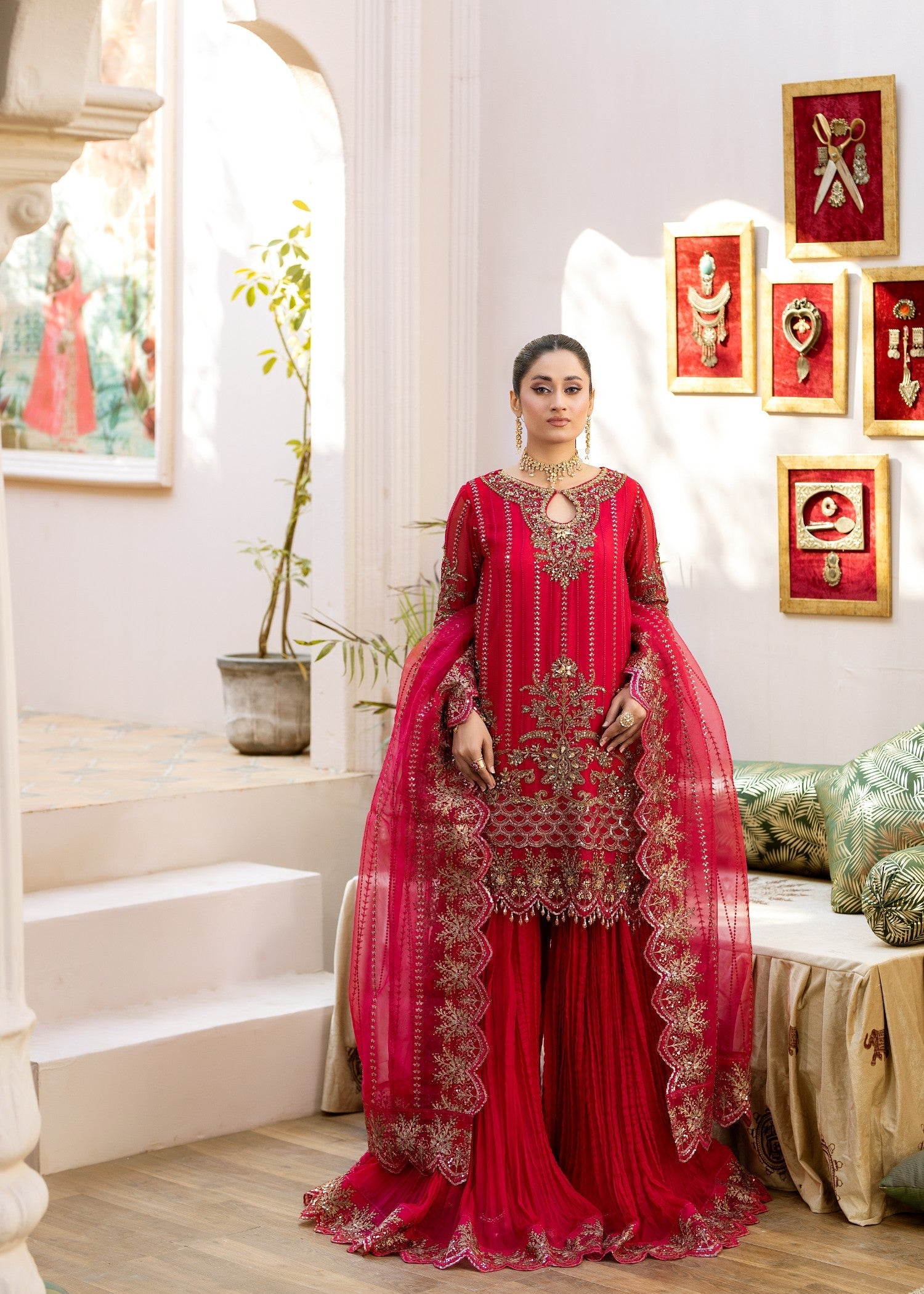 Shahjahan - Feel Royal Sj 24009 Pink Women 3pcs