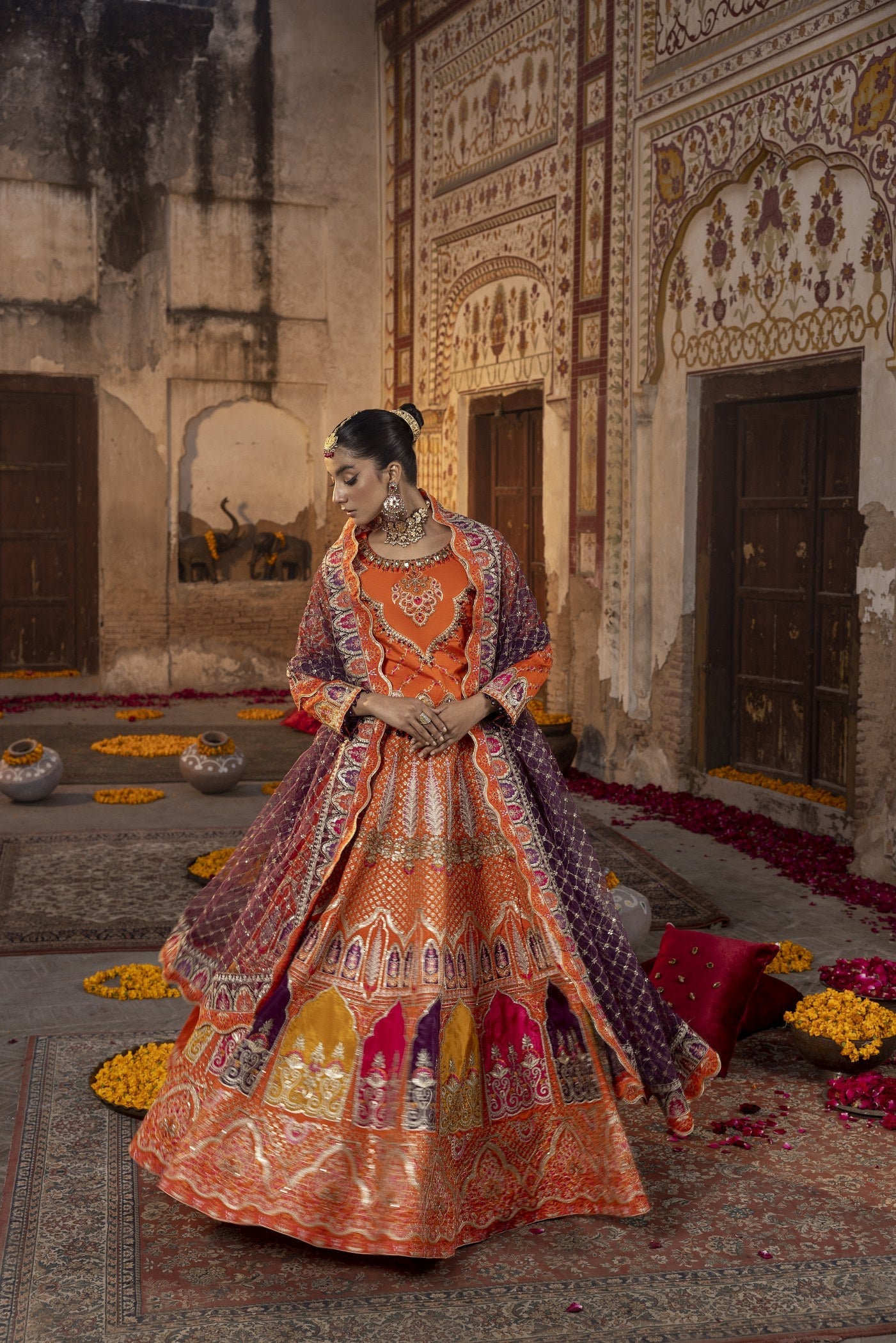Shahjahan - Feel Royal SJ 23032 Orange Women 3pcs