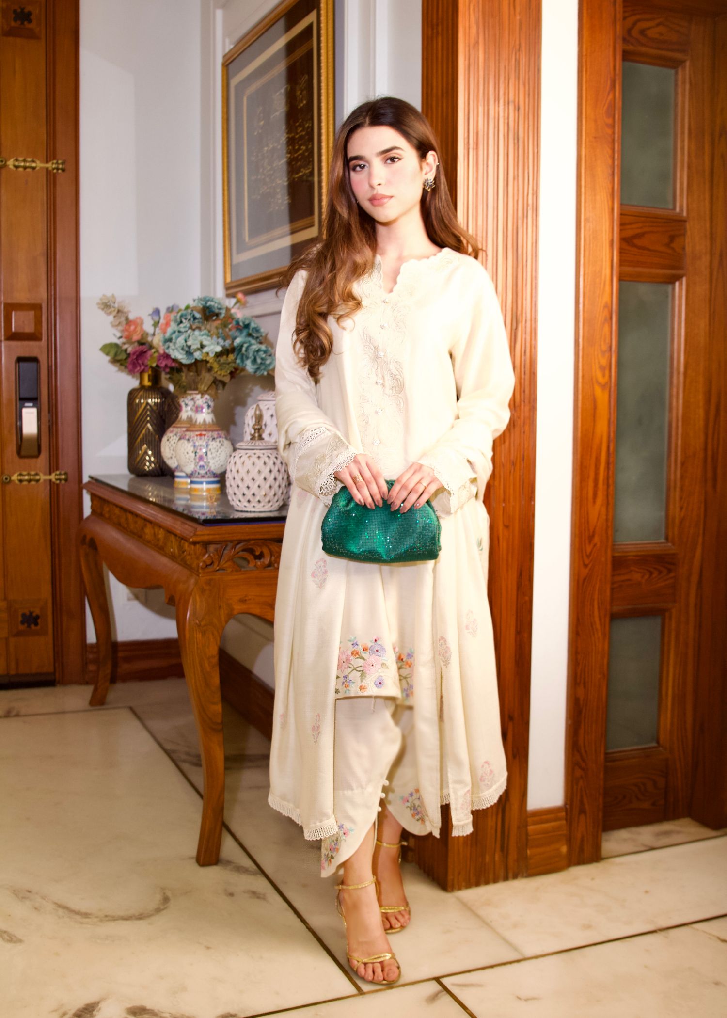 Maroon By Iqra Chaudhry BOTANICAL CANVAS Women 3pcs