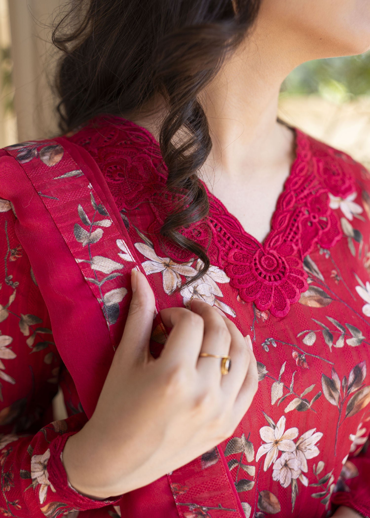 Aisling By Nirmal CRIMSON Women 3pcs