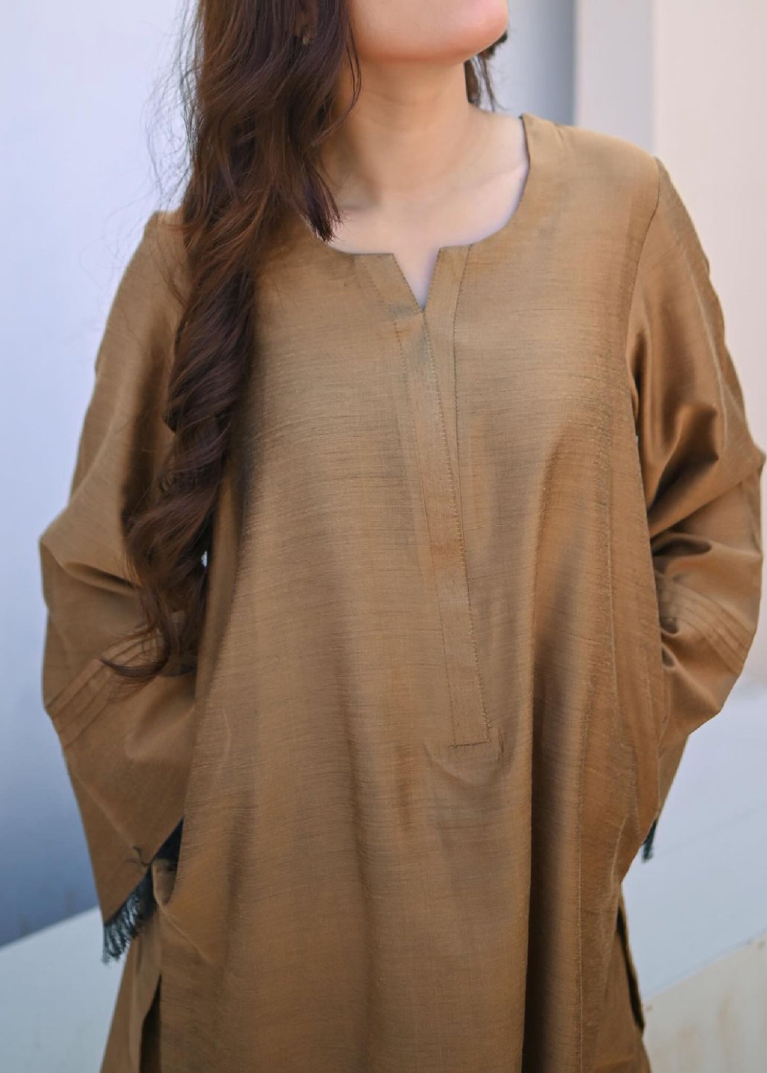 Zauk Golden Two Piece Dress Women 2pcs