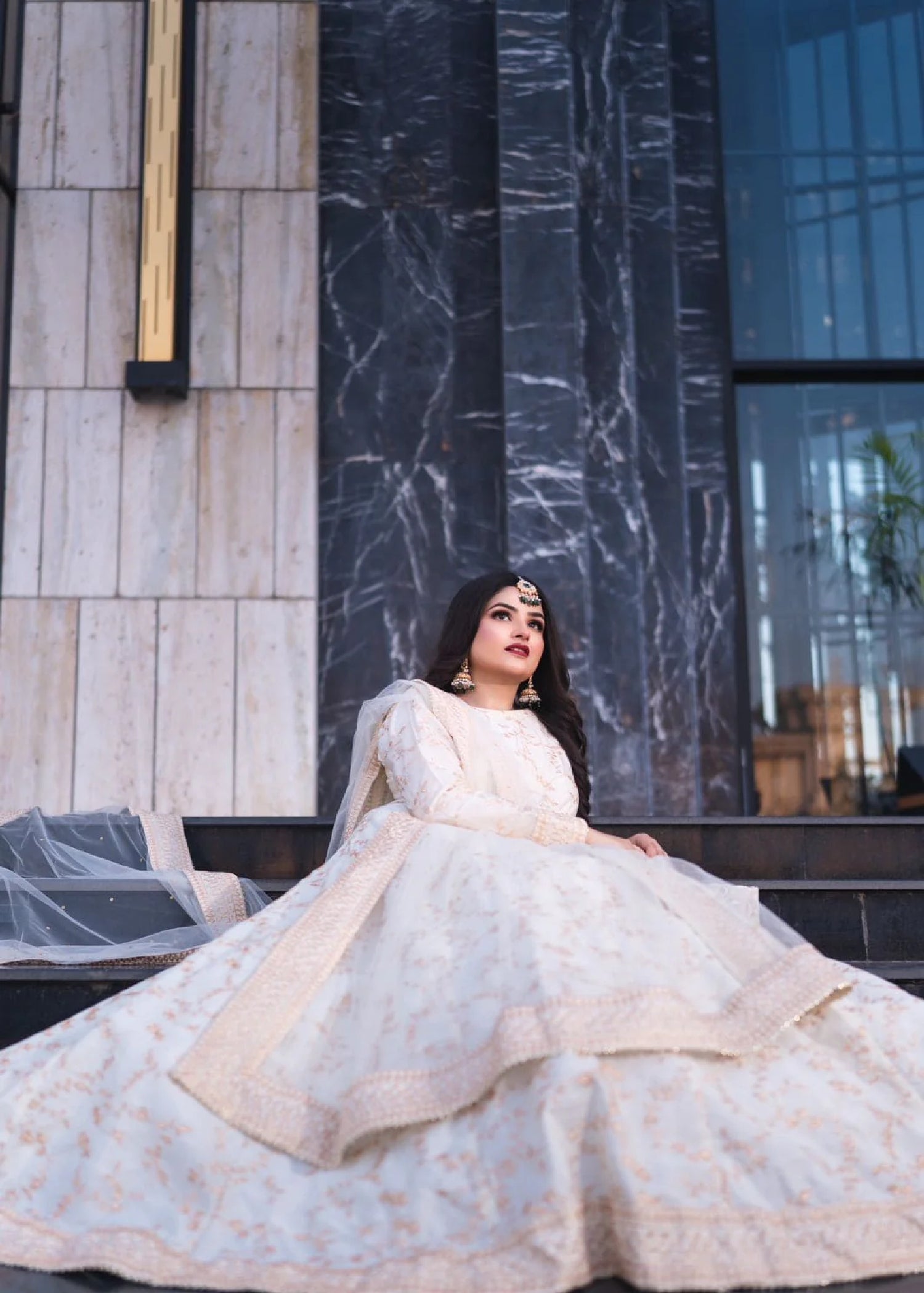 Peraan by SH Ghazal Off White Women 2pcs