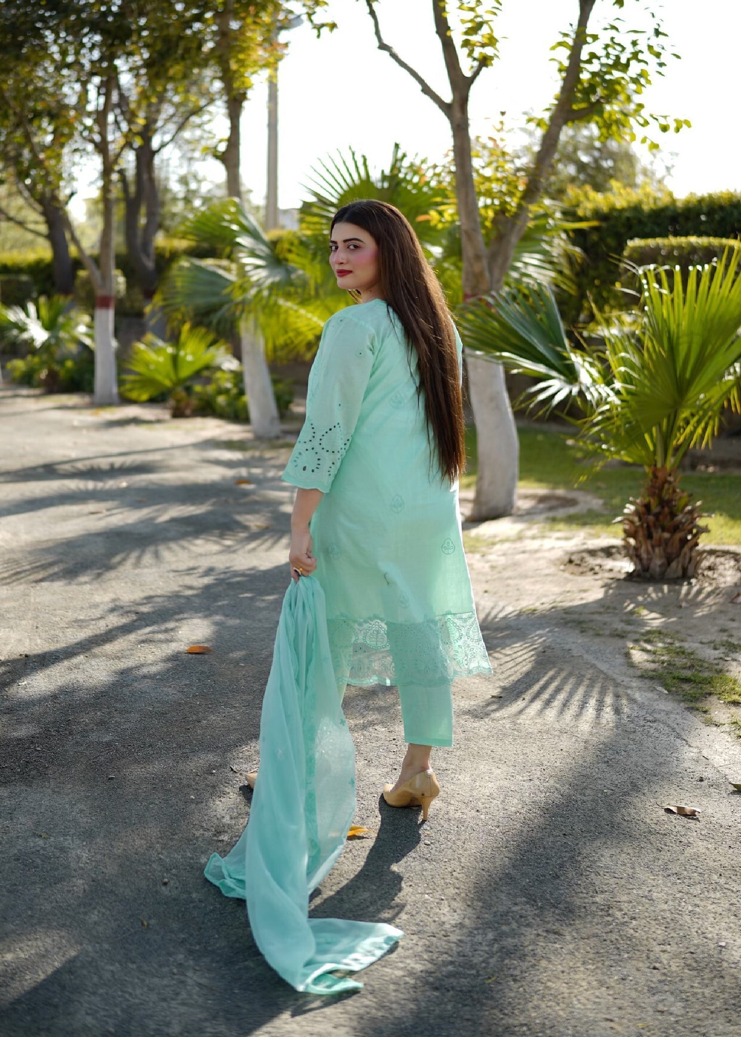 Four Season Boutique Forever Cotton Aqua Blue Women 3pcs