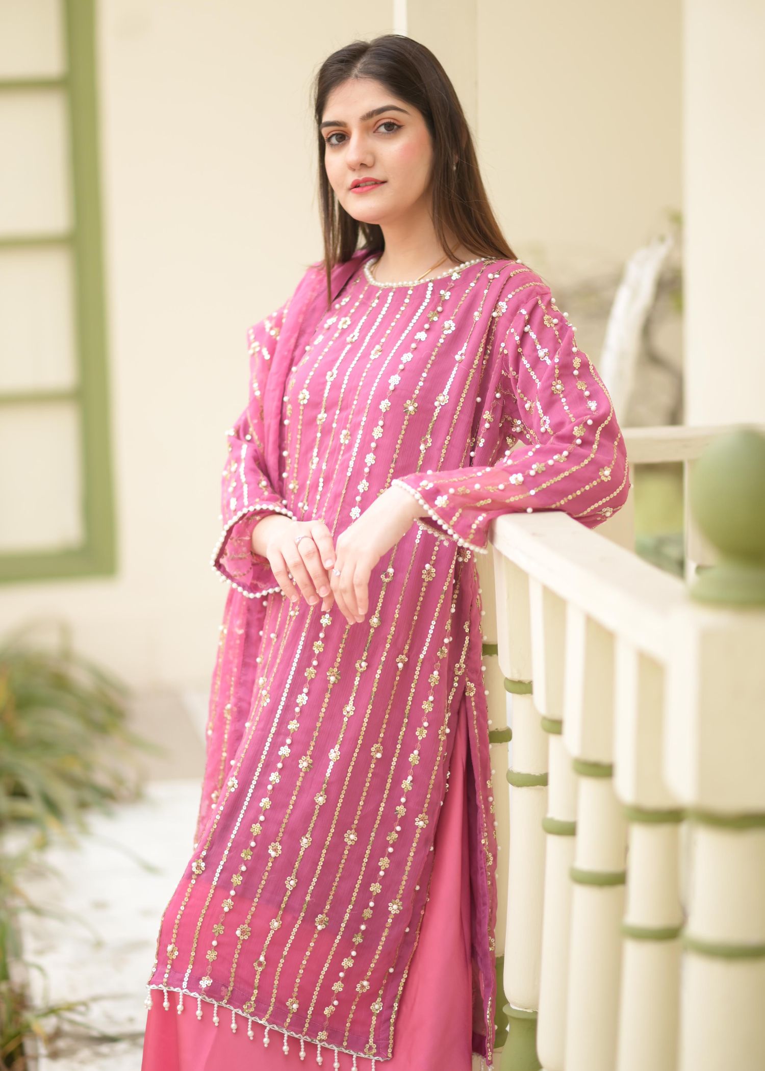 Rangoon Clothing Taabir TeaPink Women 3pcs